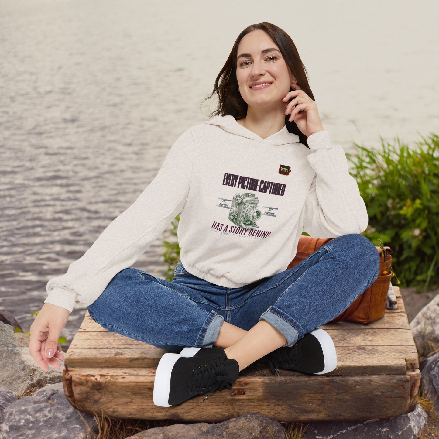 Cinched Bottom Hoodie_ N7 Series CBHOODIE PT2WW001_ Limited Edition Stylish & Inspirational Hoodie by WesternWaves: