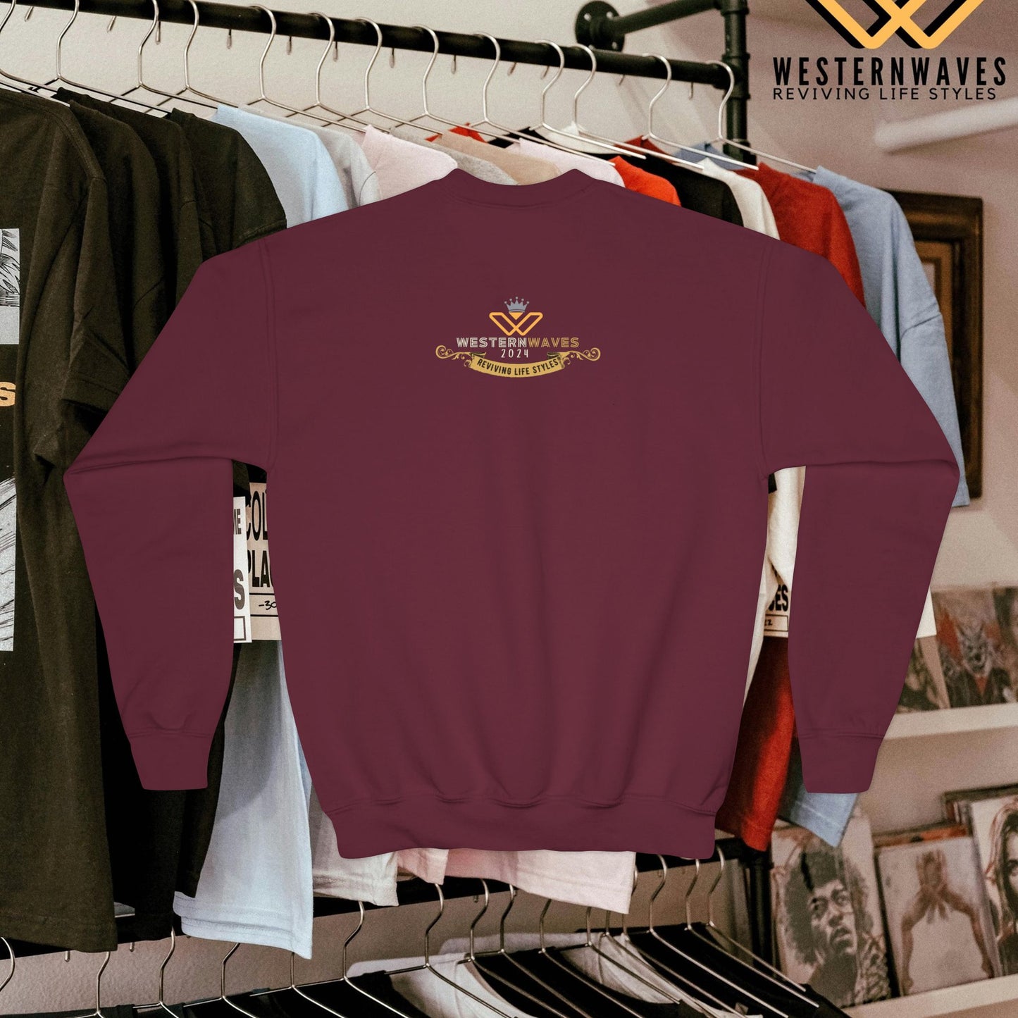 Youth Crewneck Sweatshirt_ N3+ Series YCNSS PT2WW001_ Limited Edition Perfect Companion for the School, Sports & Casual hangouts by WesternWaves: