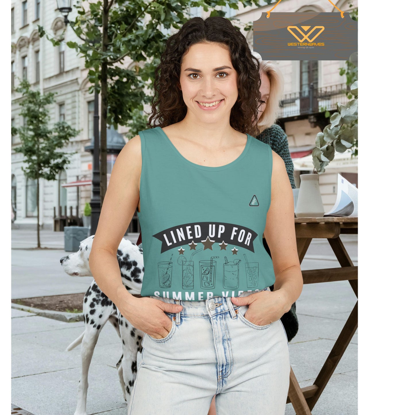Unisex Garment-Dyed Tank Top_ Series N7* USDYEDTTOPS PT2WW001_ Limited Edition by WesternWaves: