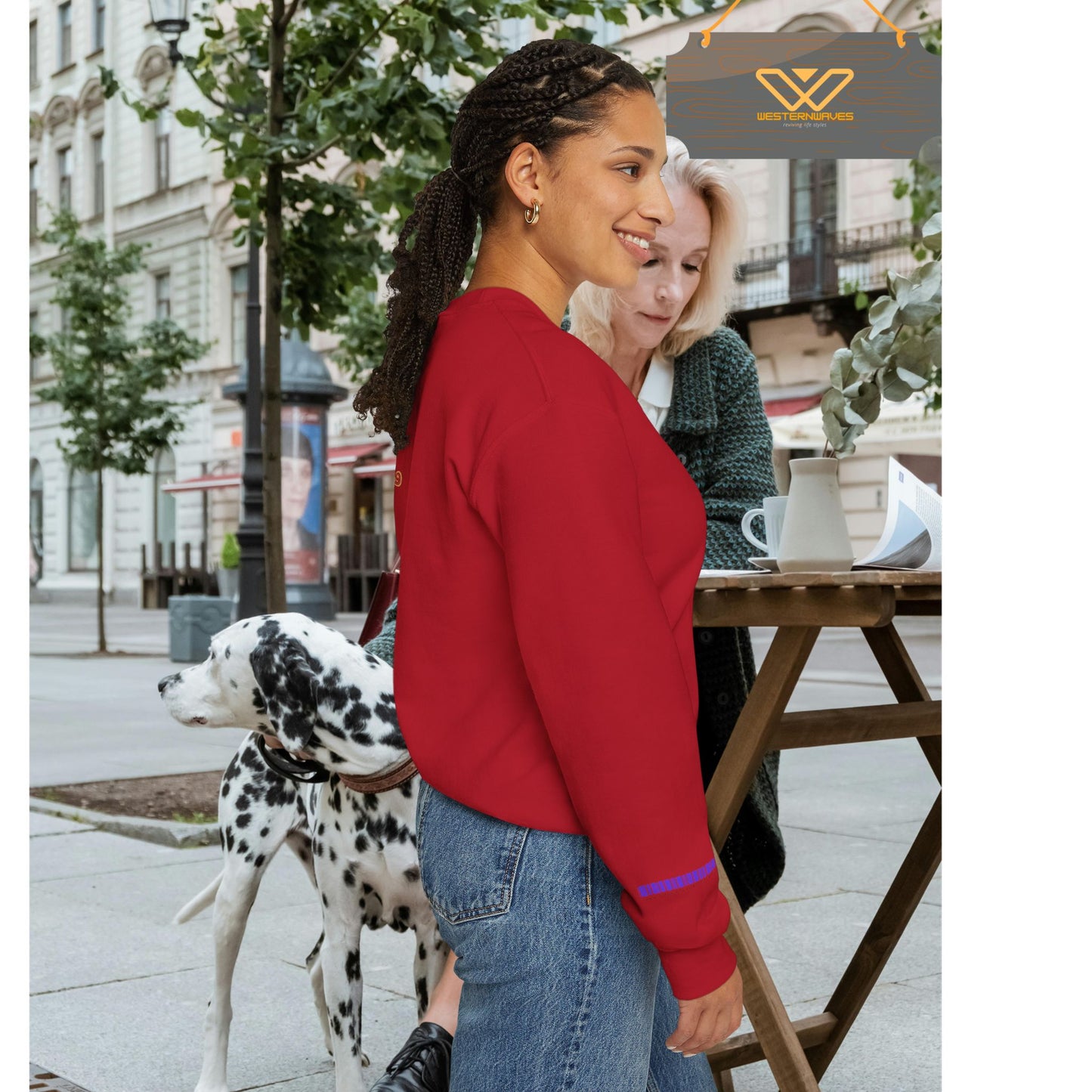 Unisex Heavy Blend™ Crewneck Sweatshirt_ N3+ Series UHBCSS PT2WW005_ Limited Edition Pure Luxury By WesternWaves: