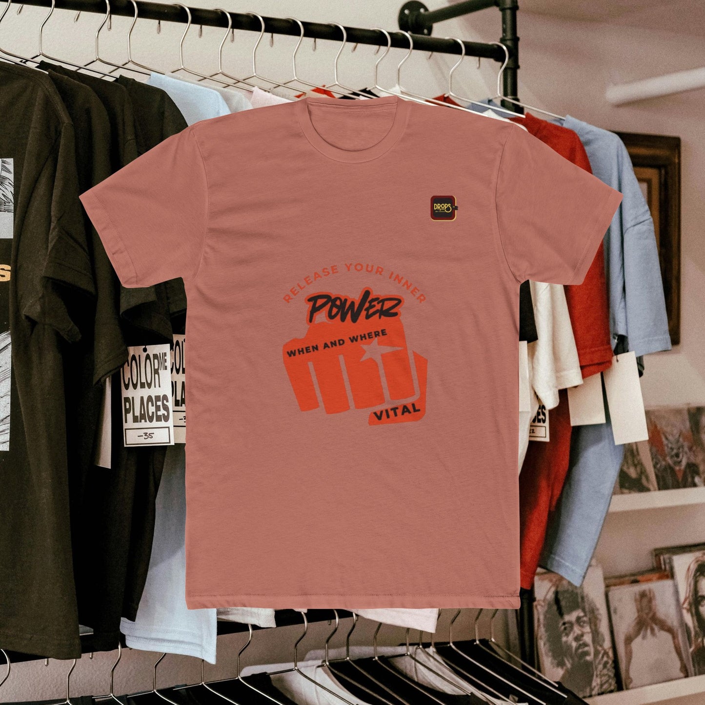 Unisex Cotton Crew Tee_ N3+ Series USCCTEE PT2WW004_ Limited Edition Workout & Everyday Routine Pleasure by WestenWaves: