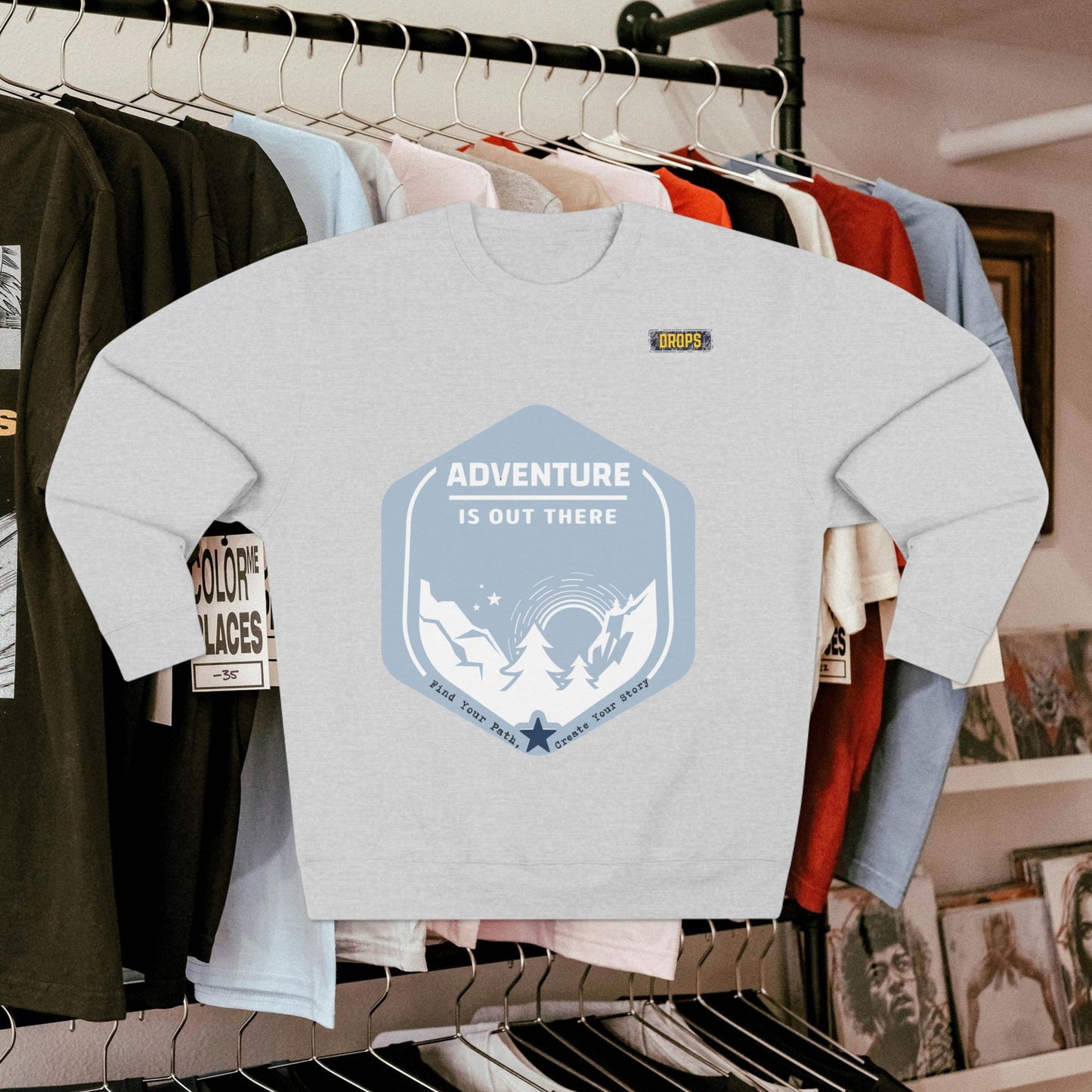Unisex Crewneck Sweatshirt_ 04 July 2025_ Limited Edition Outdoor Gift for Adventure Lovers by WesternWaves: