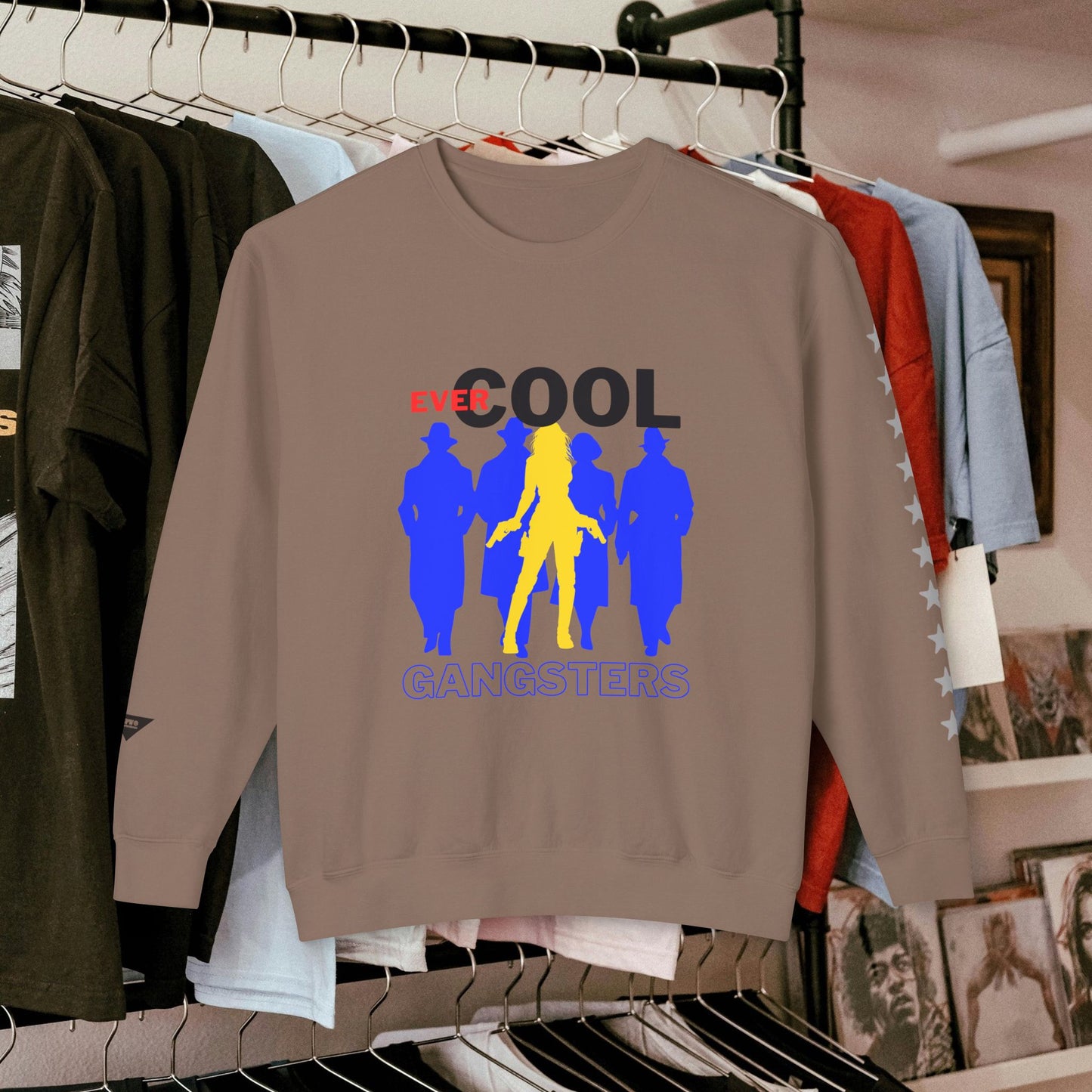 Unisex Lightweight Crewneck Sweatshirt_ N3+ Series ULWCSS PT2WW001_ Limited Edition by WesternWaves: