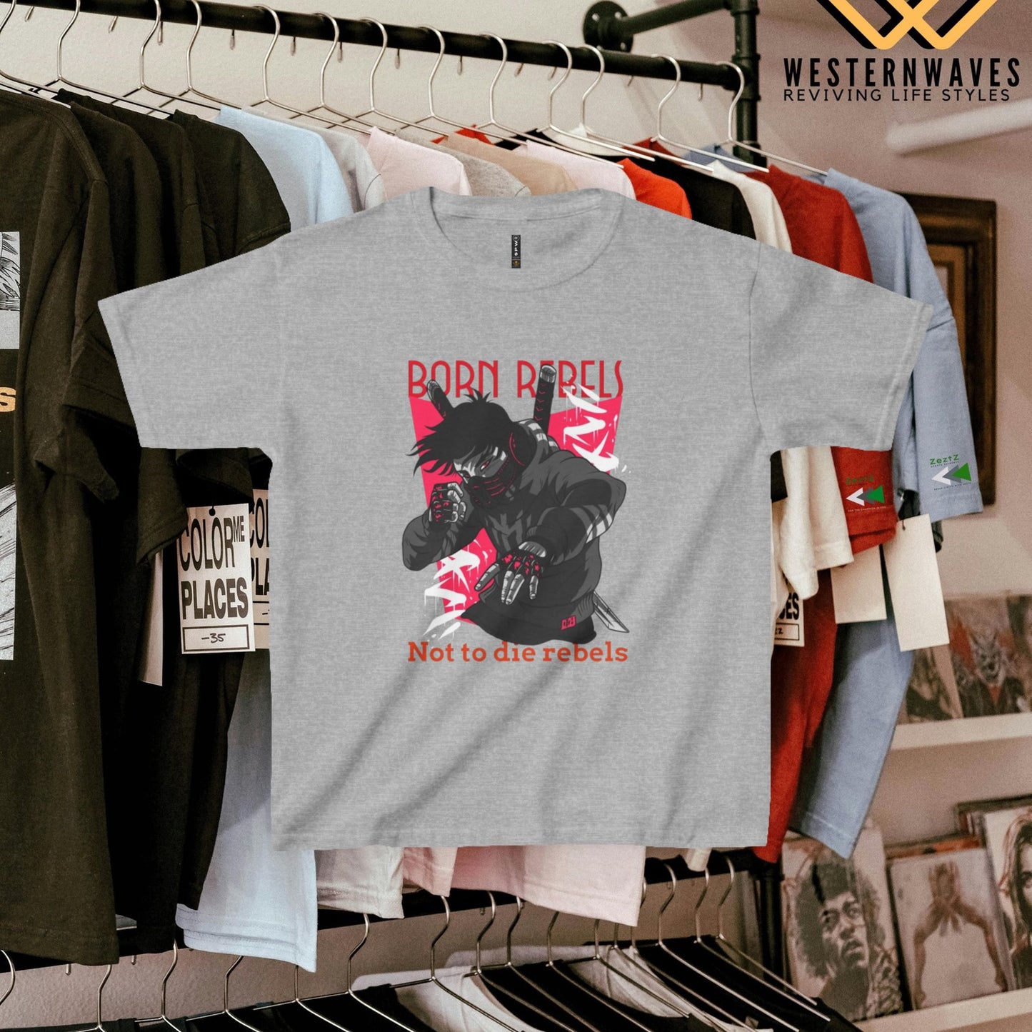 Kids Heavy Cotton™ Tee_ N3+ Series KHCT PT2WW004_ Limited Edition Durable Comfort for Every Adventure by WesternWaves: