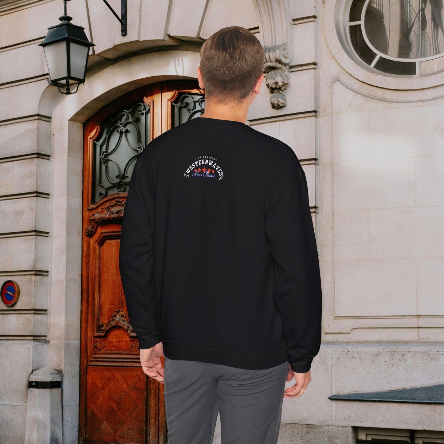Unisex Heavy Blend™ Crewneck Sweatshirt_ N2 Sports Series UHBCSS PT2WW004_ Limited Edition 'DROPS' Brand Sweatshirt by WesternWaves: