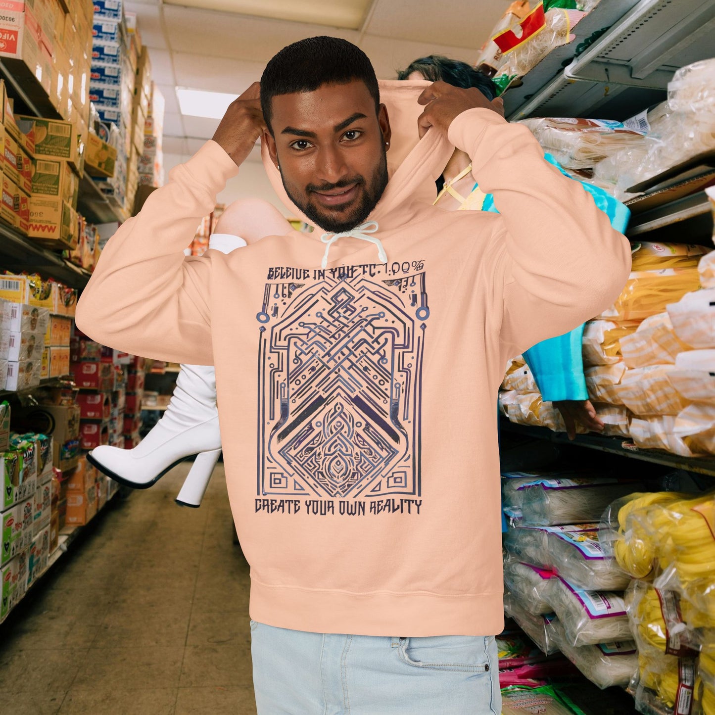 Unisex Lightweight Hooded Sweatshirt_ Series UWD 0052_ Limited Edition Streetwear Classic by WesternWaves: