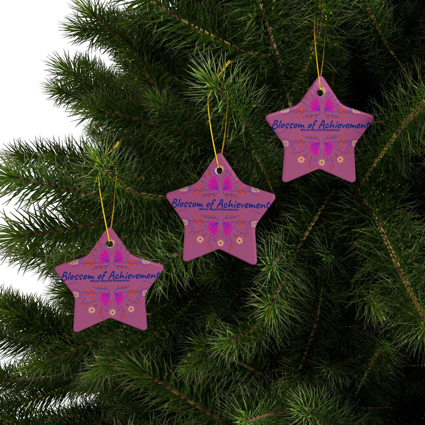 Ceramic Ornaments, 2-Side Print, (1pc, 3pcs, 5pcs, 10pcs)_ N2+ Series CO2SP PT2WW001_ Limited Edition Designs For Durability & Elegance by WesternWaves: