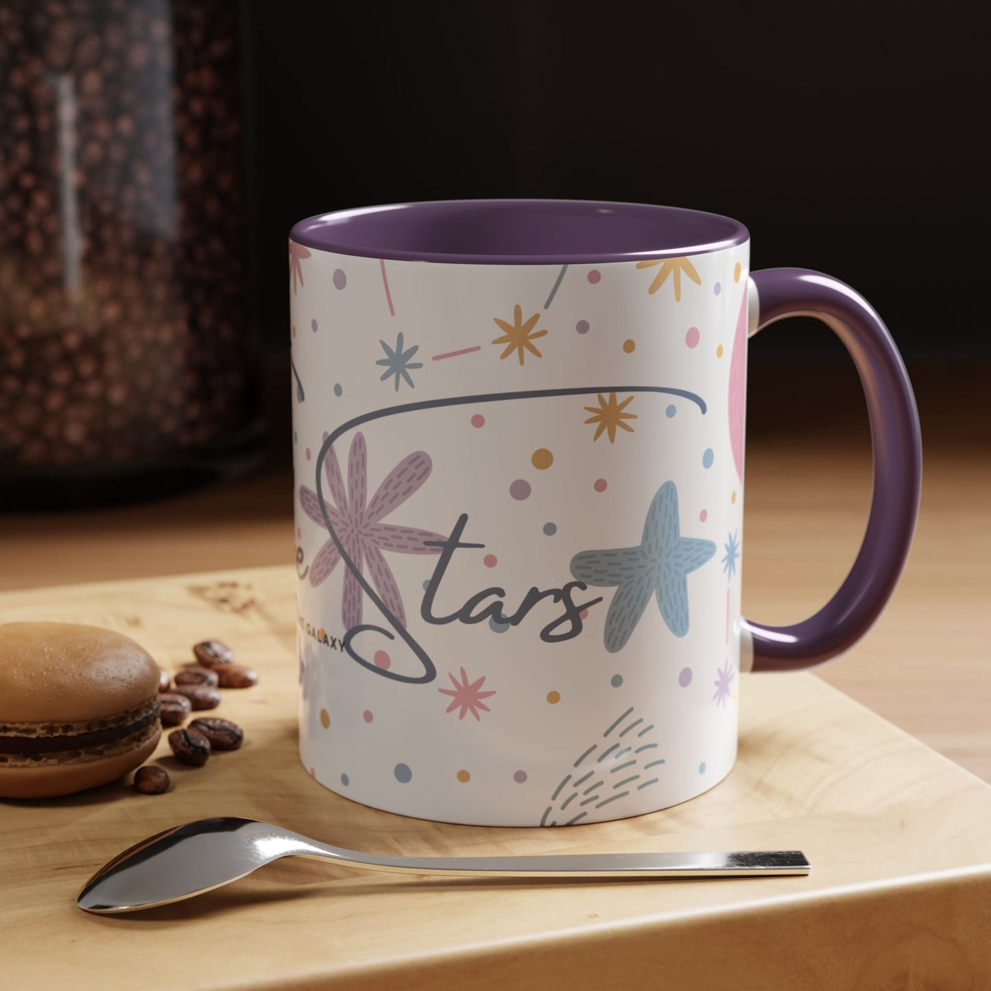 Accent Coffee Mug (11, 15oz) _ N3+ Series ACMUG PT2WW007_ Limited Edition Blend Style & Functionality by WesternWaves:
