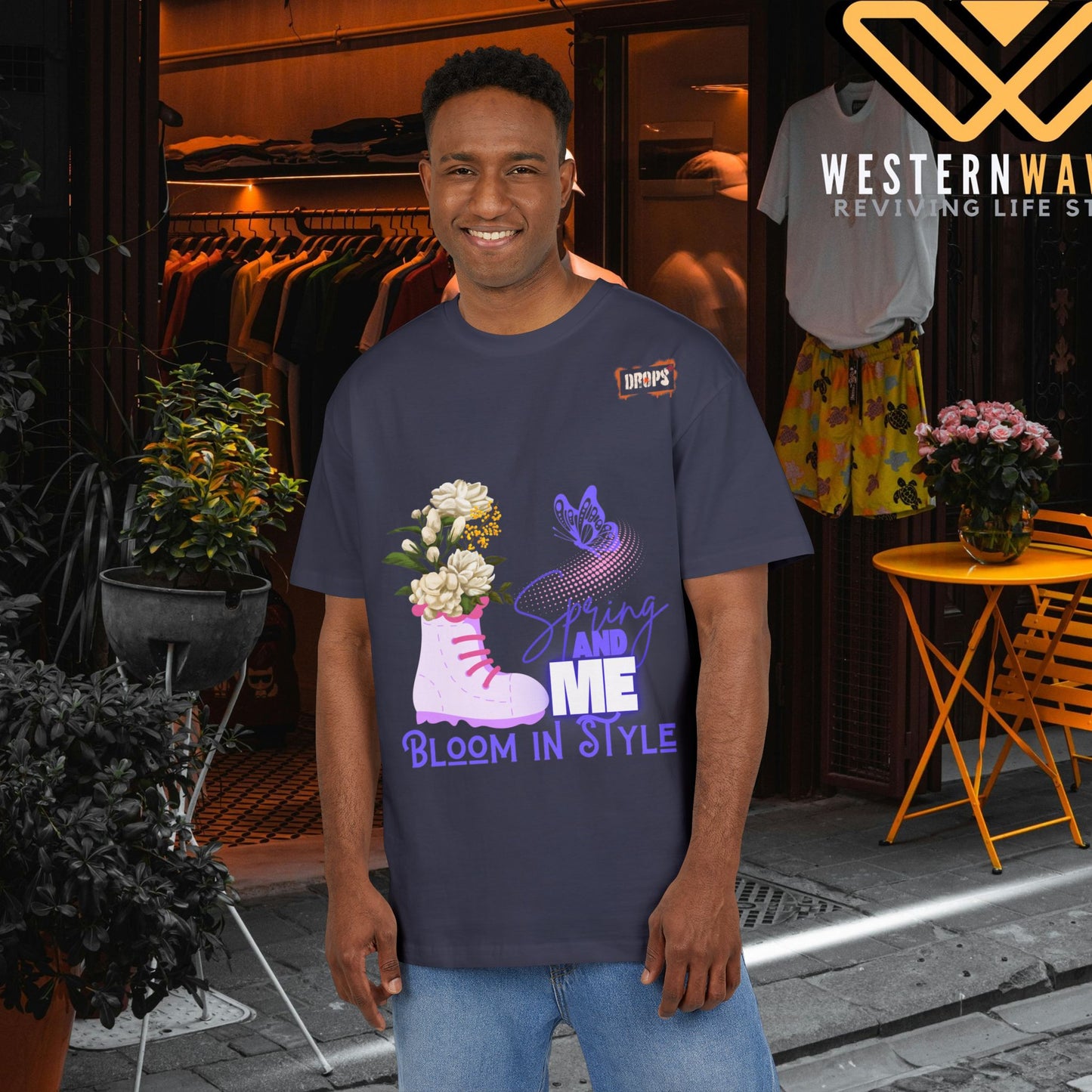 Unisex Oversized Tee_ N5+ Series USOSTEE PT2WW001_ Limited Edition by WesternWaves: