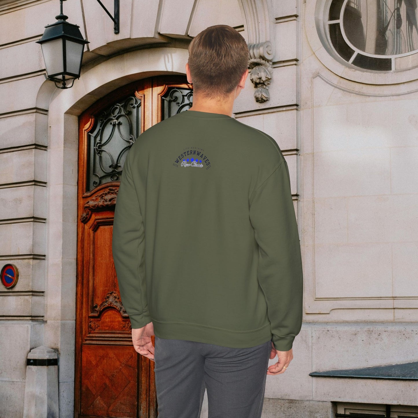 Unisex Heavy Blend™ Crewneck Sweatshirt_ N2 Sports Series UHBCSS PT2WW004_ Limited Edition 'DROPS' Brand Sweatshirt by WesternWaves: