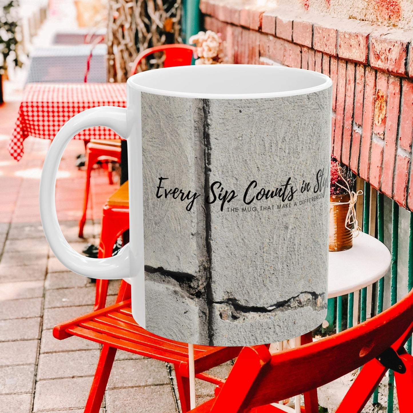 Ceramic Mug (11oz, 15oz)_ N2 Series CM11, 15OZ PT2WW002_ Limited Edition Ceramic Masterpiece by WesternWaves:
