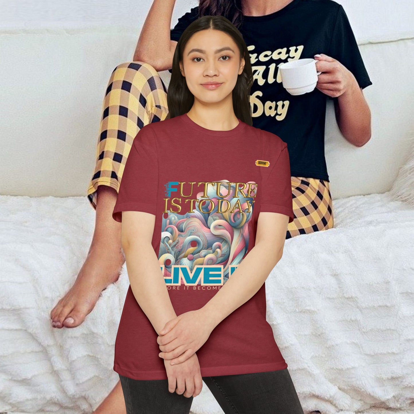 Unisex CVC Jersey T-shirt_ 16 June 2025_ Limited Edition Casual Fashion by WesternWaves: