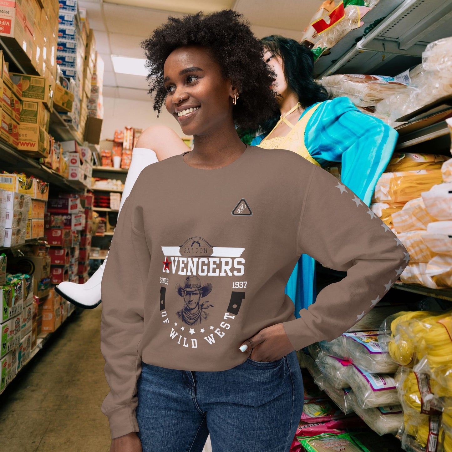 Unisex Lightweight Sweatshirt_ N7* Series USLWSS PT2WW002_ Limited Edition by WesternWaves: