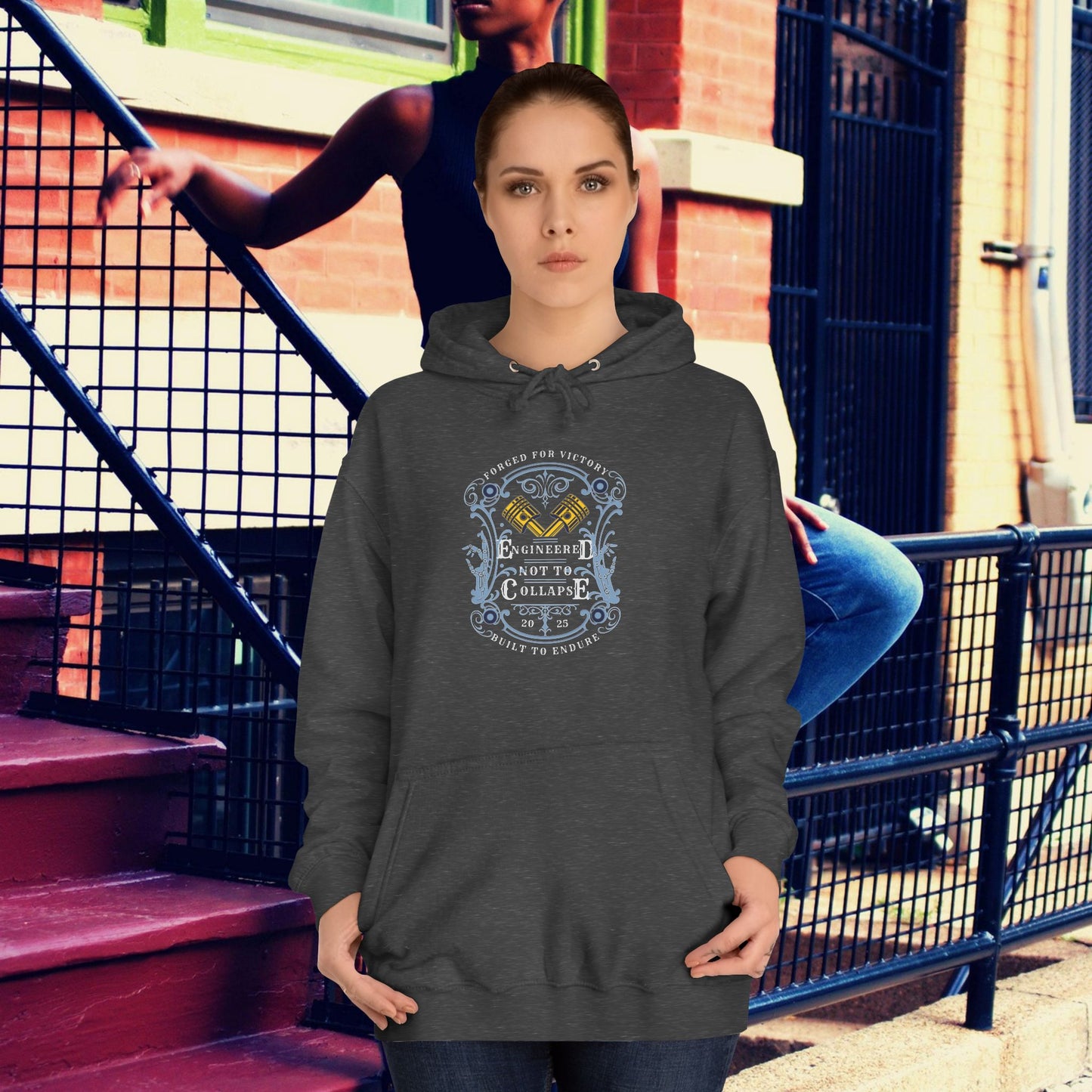Unisex College Hoodie_ N3+ Series SCH PT2WW004_ Limited Edition Timeless Unisex Design by WesternWaves: