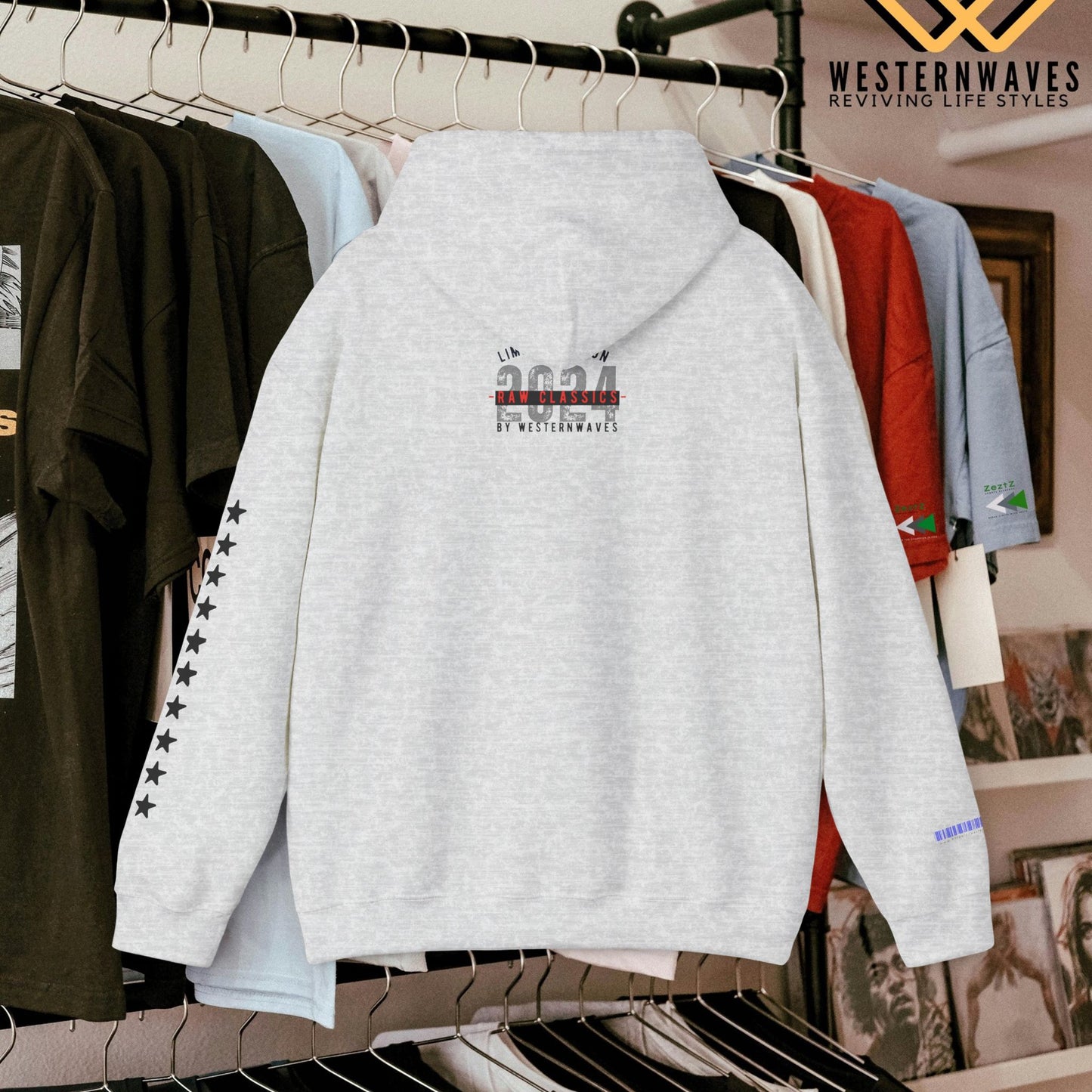 Unisex Heavy Blend™ Hooded Sweatshirt_ N3+ Series USHBHSS PT2WW006_ Limited Edition Pinnacle of Comfort & Style by WesternWaves: