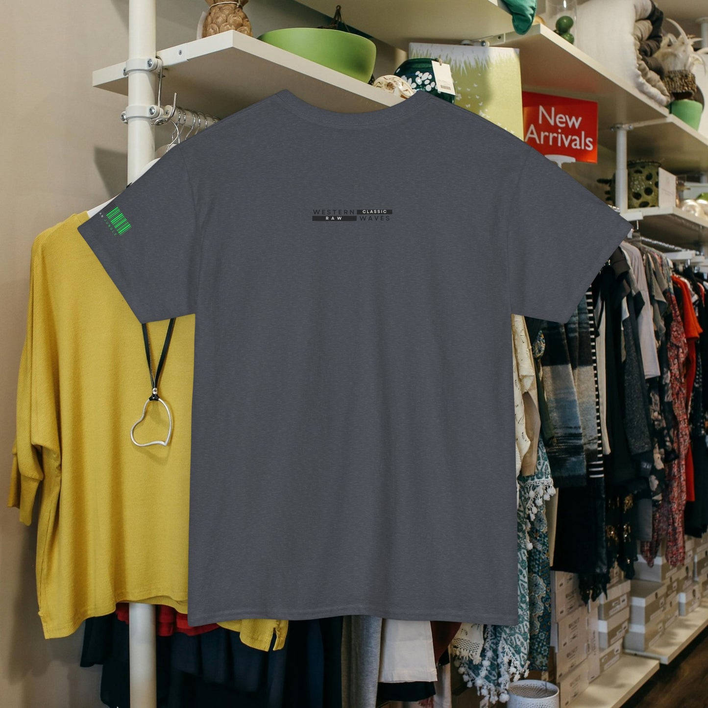 Unisex Heavy Cotton Tee_ Crafted from premium 100% cotton_ N2 Series UHCT PT2WW001_ Limited Edition Comfort & Durability by WesternWaves: