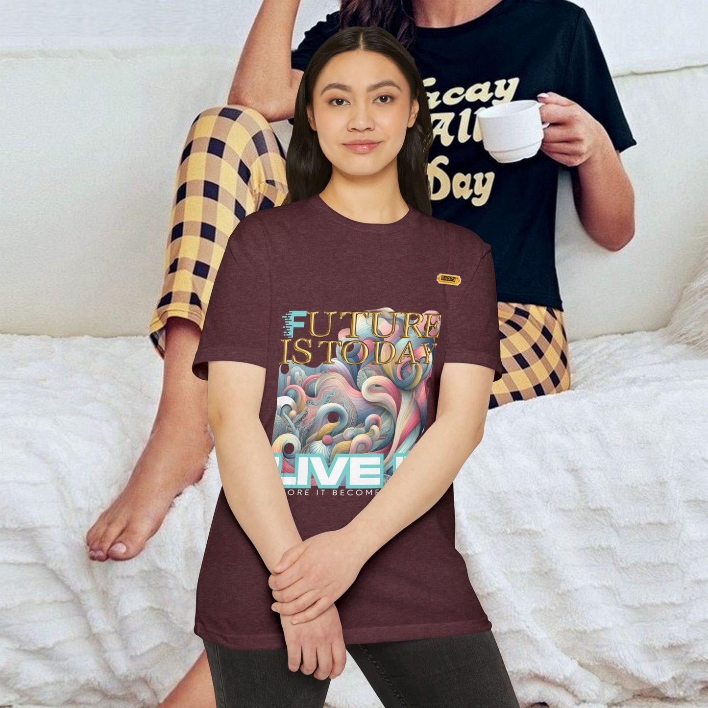 Unisex CVC Jersey T-shirt_ 16 June 2025_ Limited Edition Casual Fashion by WesternWaves: