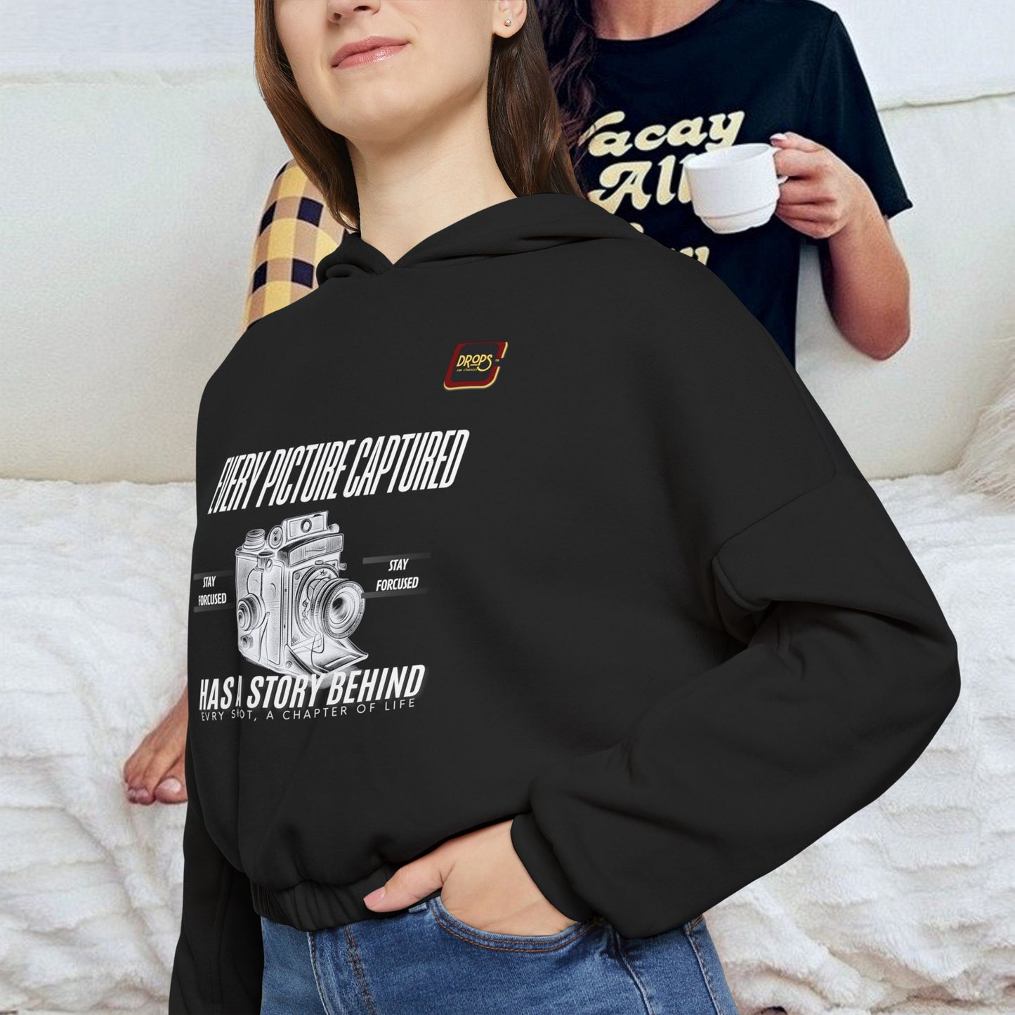 Cinched Bottom Hoodie_ N7 Series CBHOODIE PT2WW001_ Limited Edition Stylish & Inspirational Hoodie by WesternWaves: