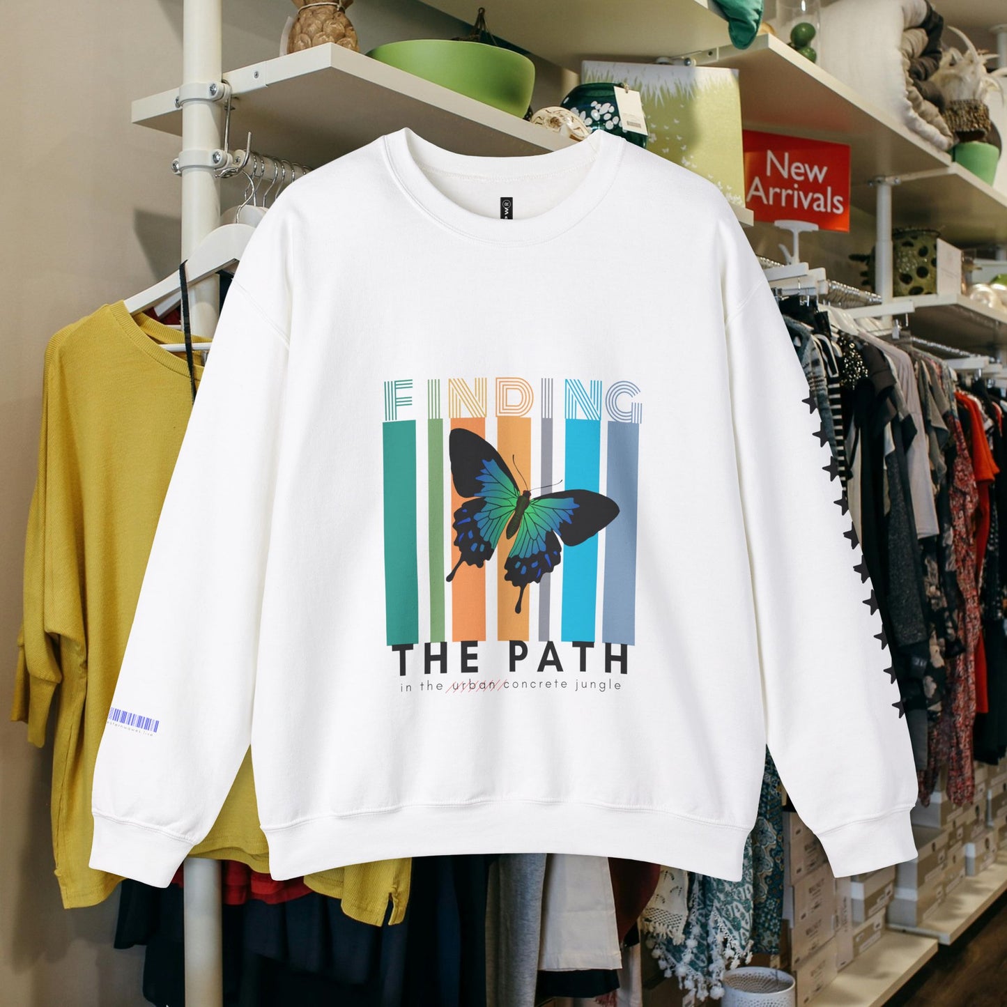 Unisex Heavy Blend™ Crewneck Sweatshirt_ N2+ Series UHBCSS PT2WW017_ Limited Edition Pure Luxury By WesternWaves: