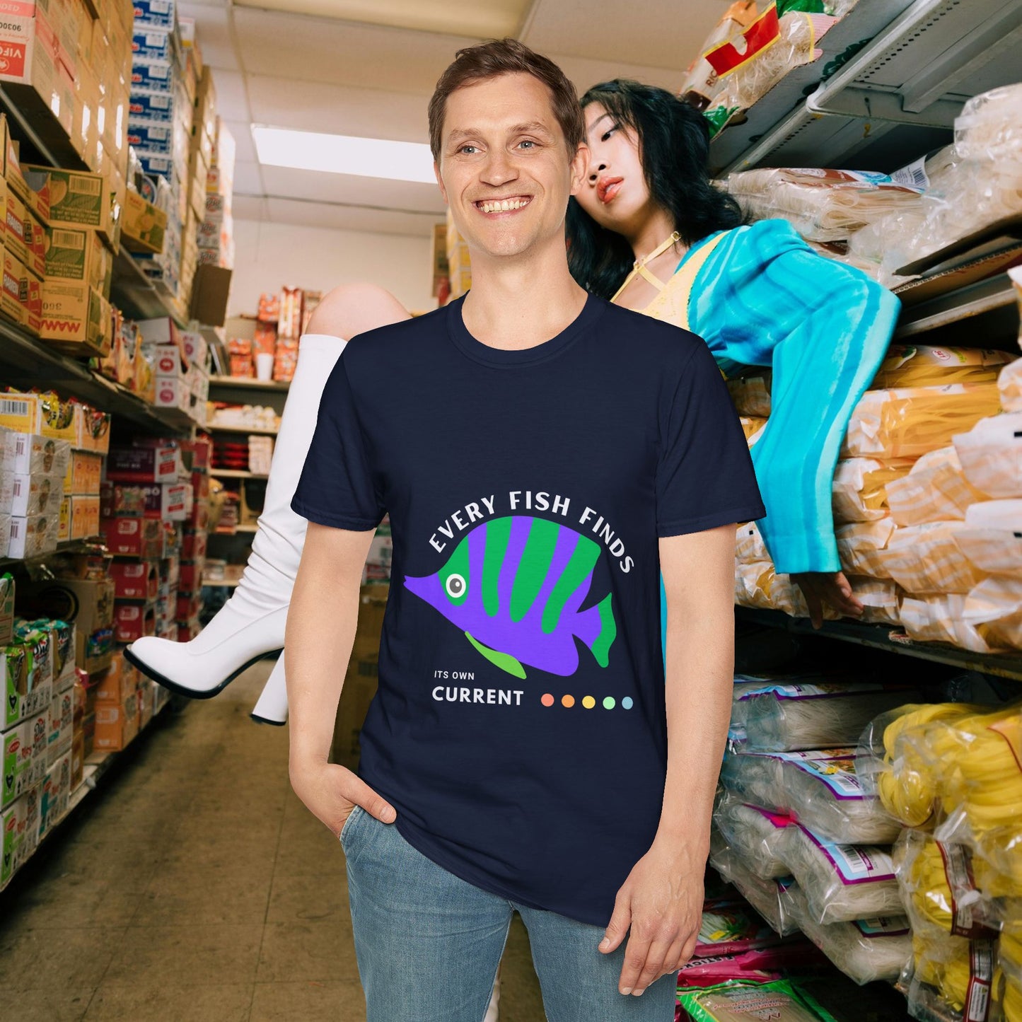 Unisex Softstyle T-Shirt_ N+ Series USSTS FT2WW010_ Limited Edition by WesternWaves:
