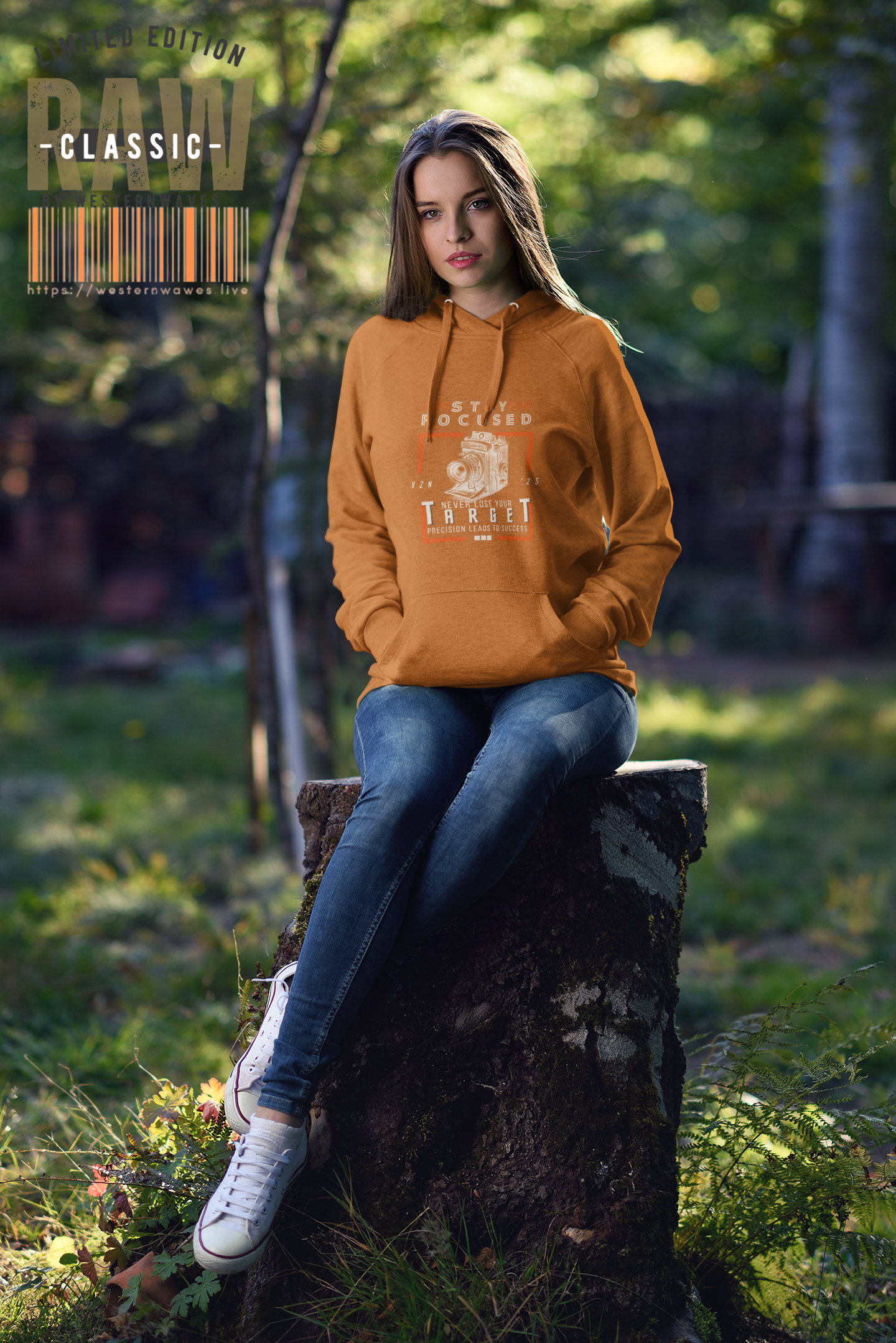 Unisex Midweight Softstyle Fleece Hoodie_ N3+ Series USMWSSFH PT2WW006_ Limited Edition Luxuriously Soft 100% Cotton Face by WesternWaves: