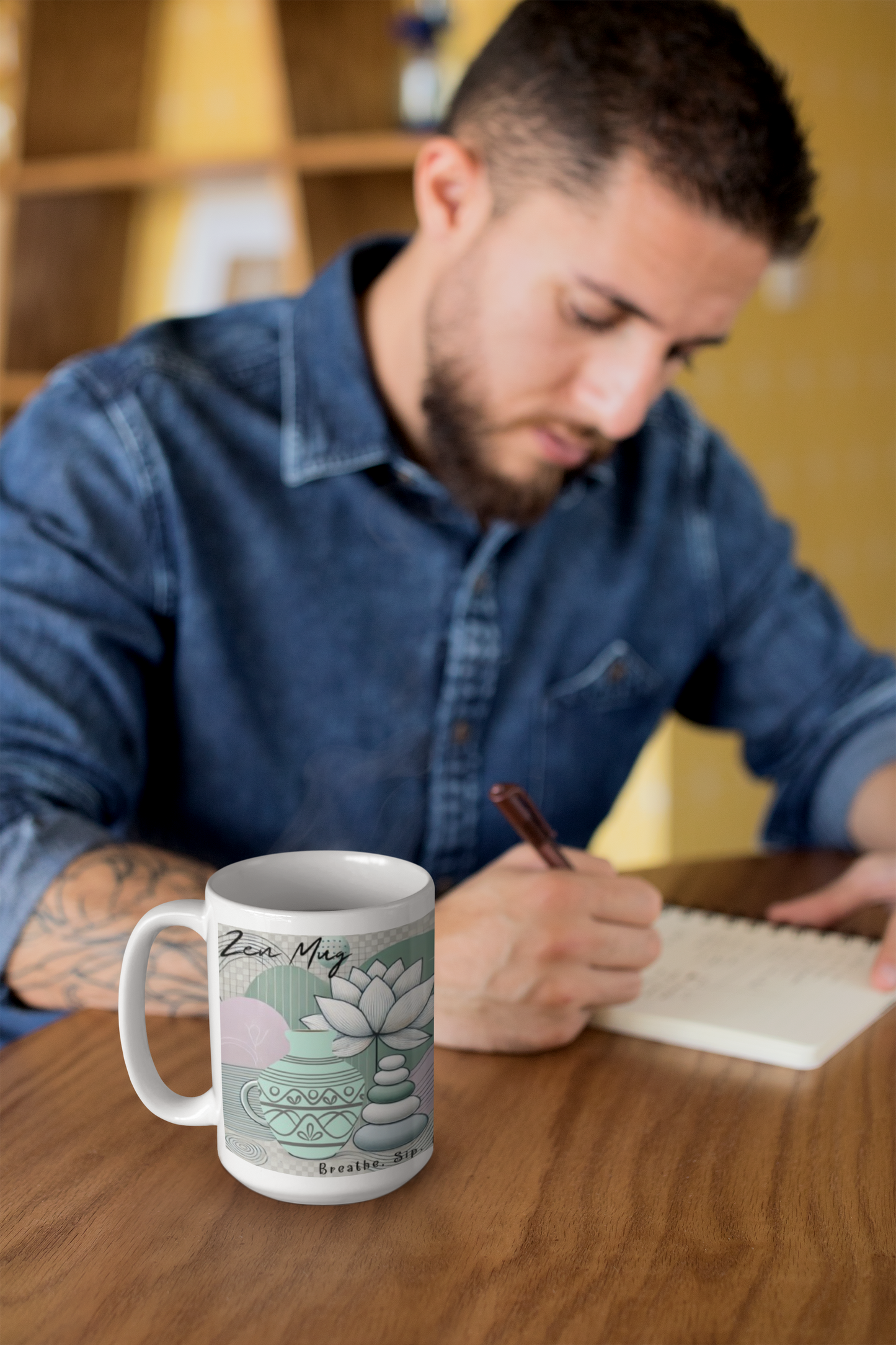 Ceramic Mug, (11oz, 15oz)_ N3+ Series CM10OZ&15OZ PT2WW002_ Limited Edition by WesternWaves: