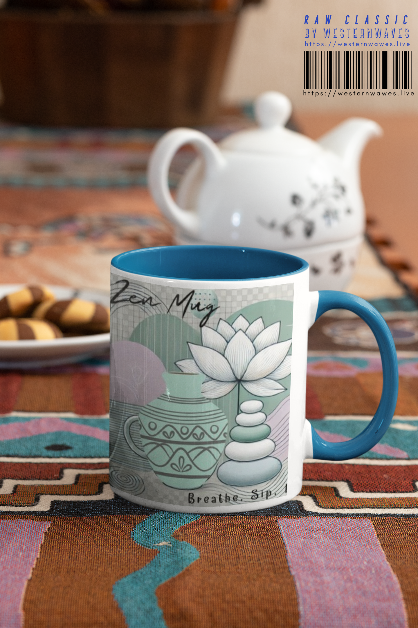 Accent Coffee Mug (11, 15oz) _ N3+ Series ACMUG PT2WW006_ Limited Edition Blend Style & Functionality by WesternWaves: