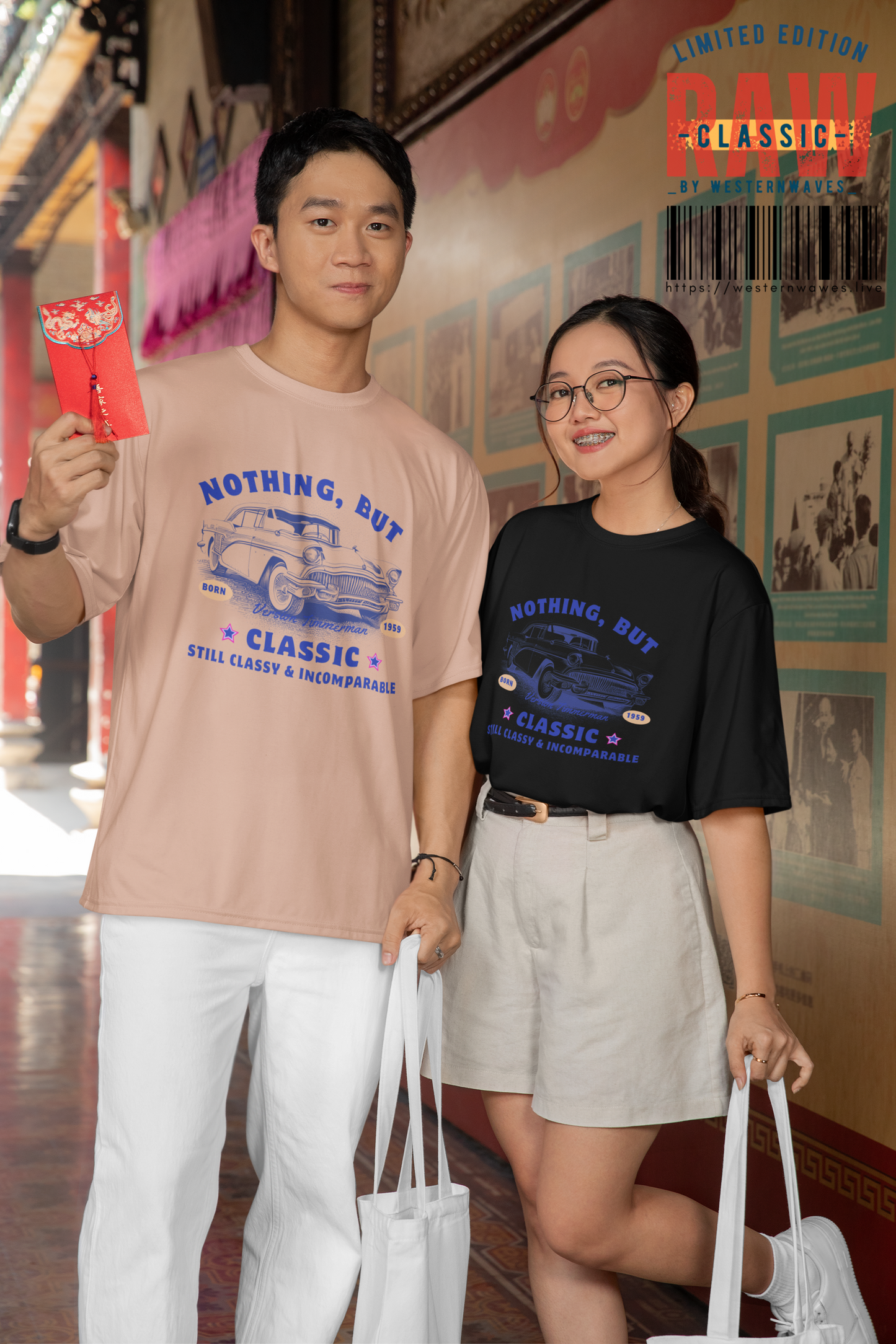 Unisex Ultra Heavy Cotton Box Tee_ N3+ Series USUHCBTEE PT2WW001_ Limited Edition Soft & Durable Feel by WesternWaves: