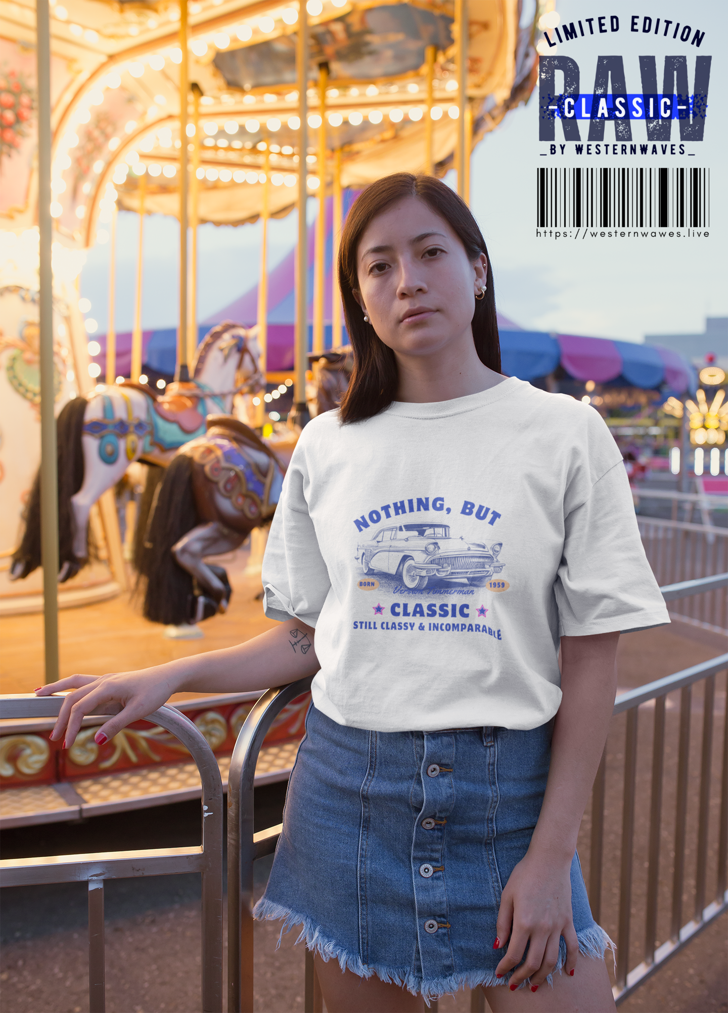 Unisex Ultra Heavy Cotton Box Tee_ N3+ Series USUHCBTEE PT2WW001_ Limited Edition Soft & Durable Feel by WesternWaves: