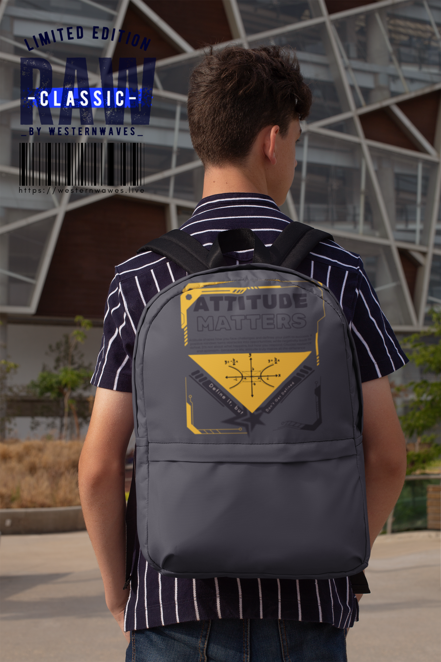 Unisex Casual Shoulder Backpack_ N3+ Series SPW US CSBPACK PT2WW001_ Limited Edition by WesternWaves: