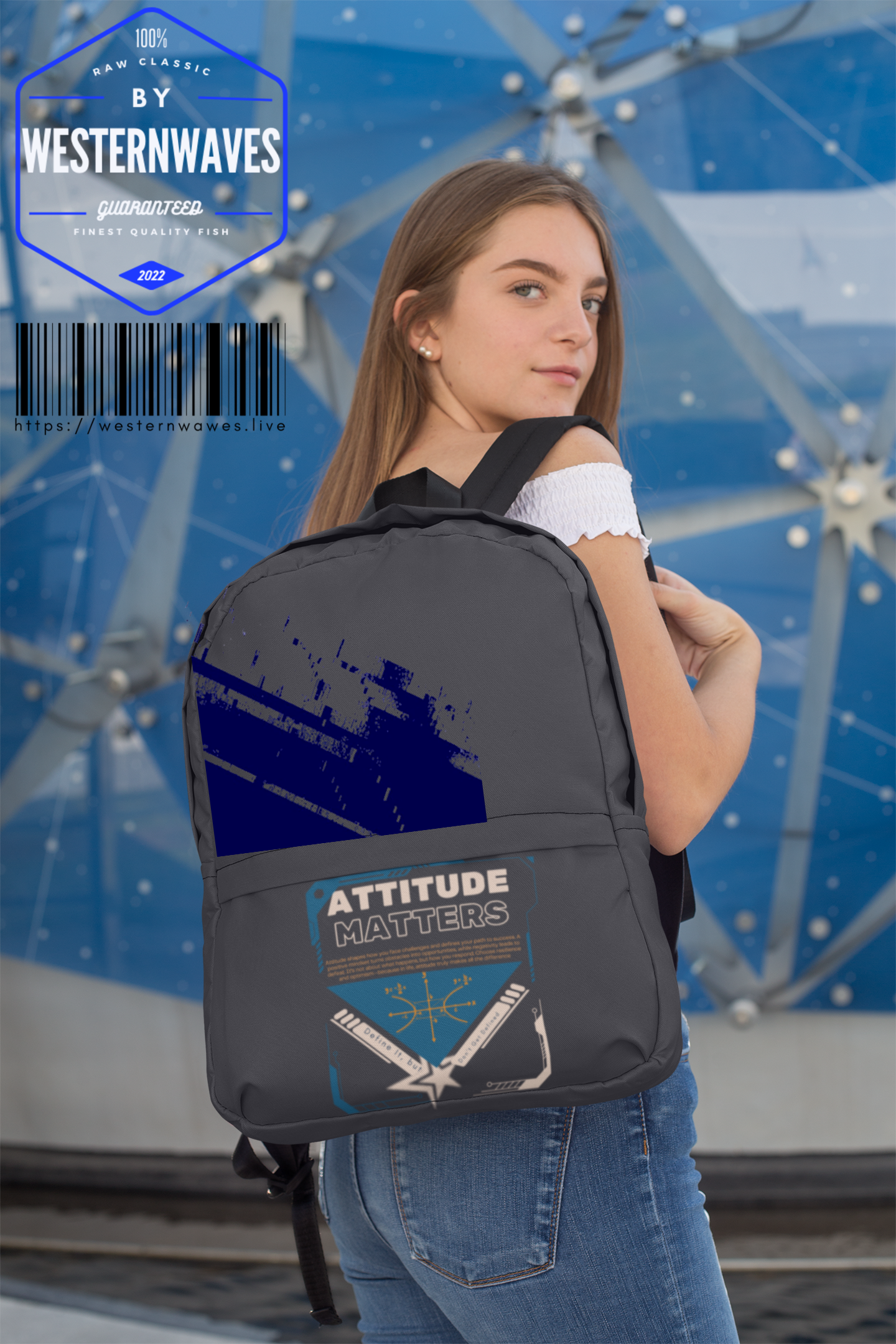 Unisex Fabric Backpack_ N3+ Series USFBPACK PT2WW001_ Limited Edition Simple & Fashionable Backpack by WesternWaves: