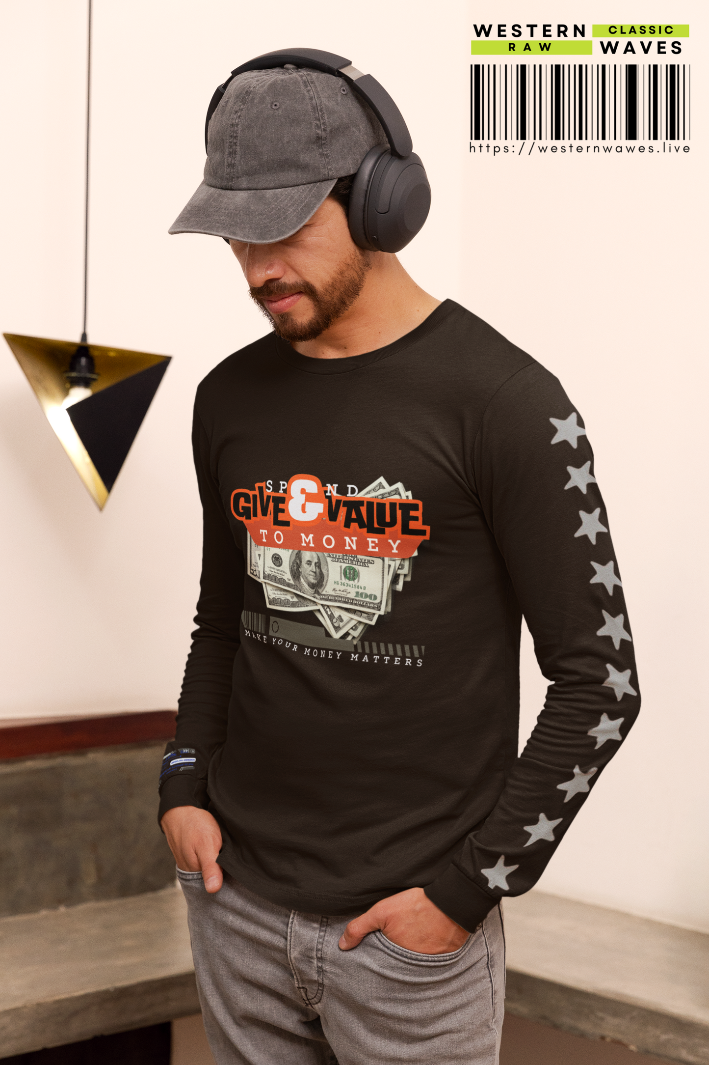 Unisex Heavy Blend™ Crewneck Sweatshirt_ N3+ Series UHBCSS PT2WW035_ Limited Edition Pure Luxury By WesternWaves: