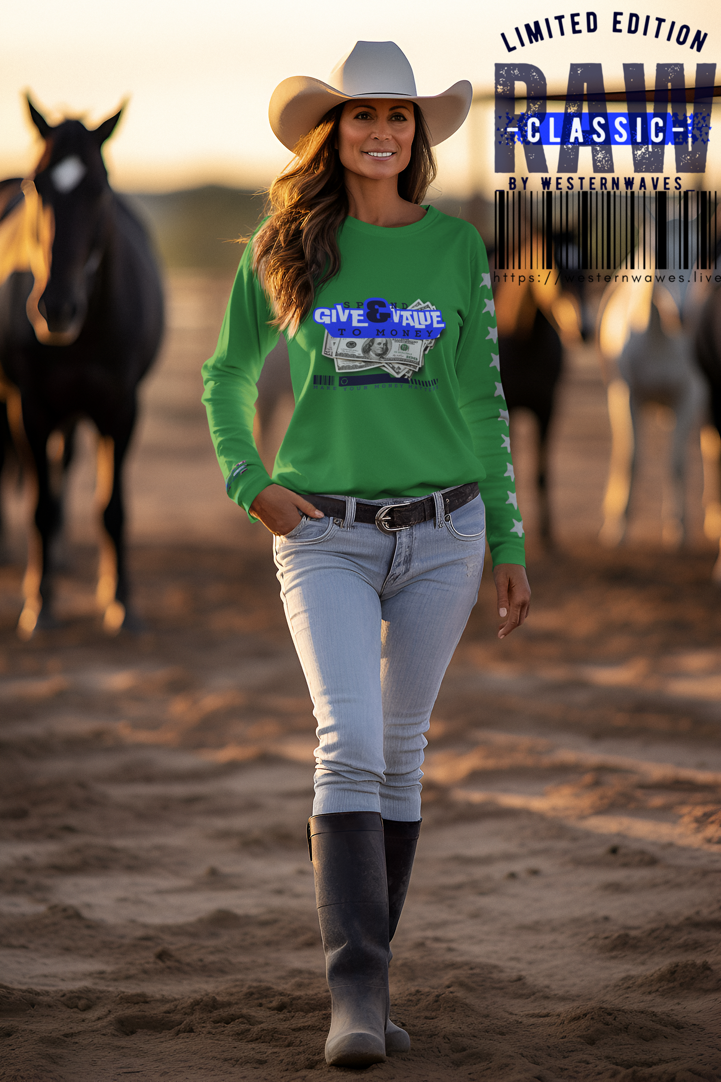 Unisex Heavy Blend™ Crewneck Sweatshirt_ N3+ Series UHBCSS PT2WW036_ Limited Edition Pure Luxury By WesternWaves: