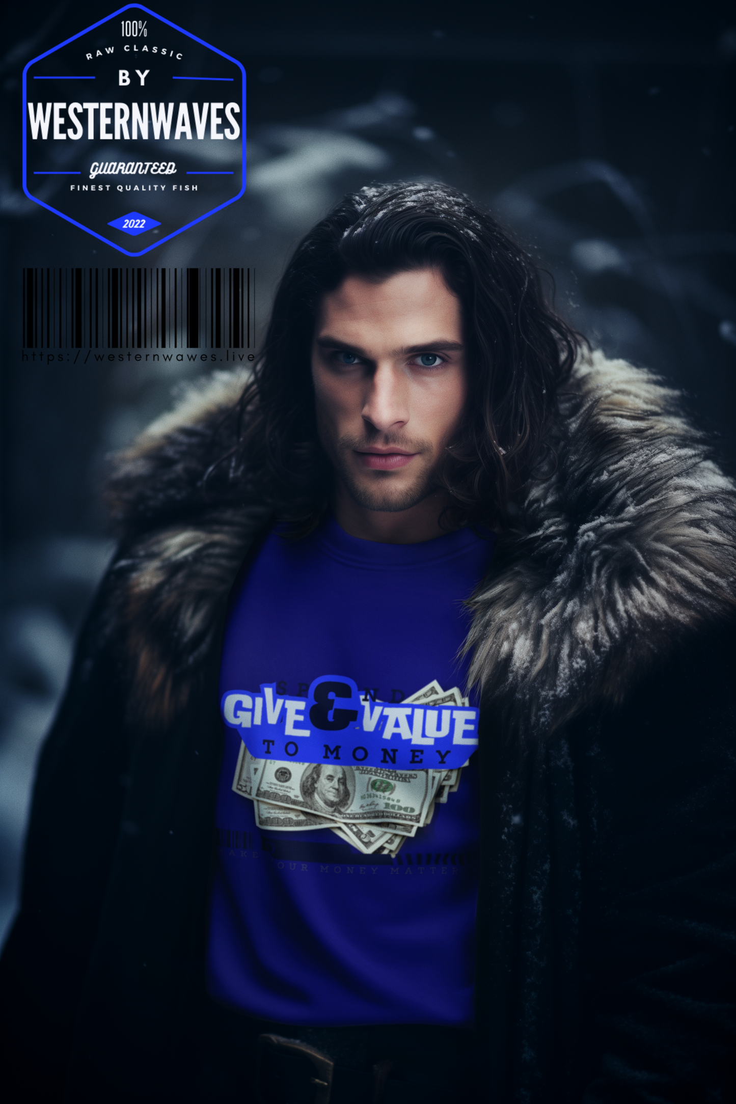 Unisex Heavy Blend™ Crewneck Sweatshirt_ N3+ Series UHBCSS PT2WW036_ Limited Edition Pure Luxury By WesternWaves:
