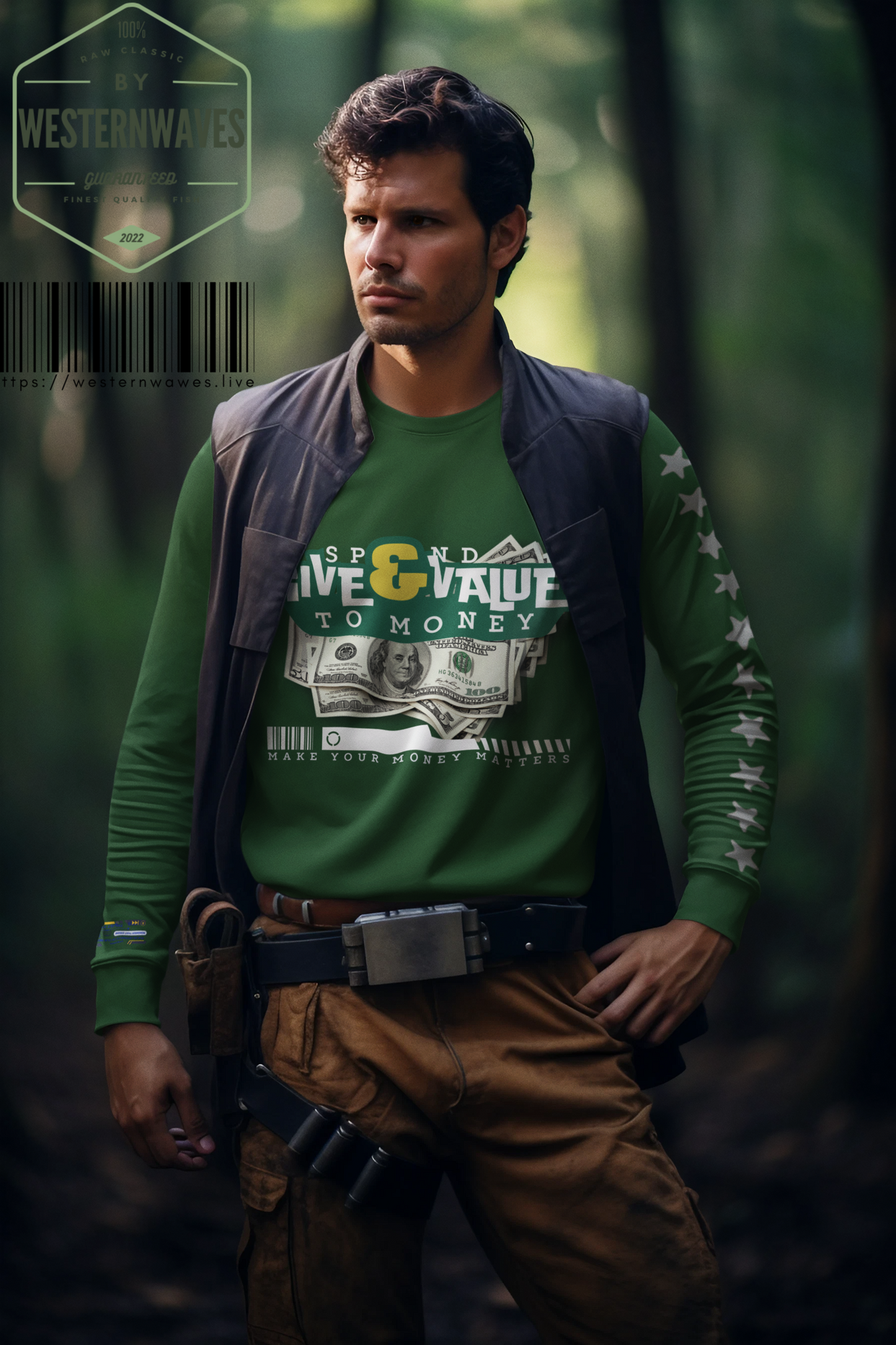 Unisex Heavy Blend™ Crewneck Sweatshirt_ N2+ Series UHBCSS PT2WW037_ Limited Edition Pure Luxury By WesternWaves: