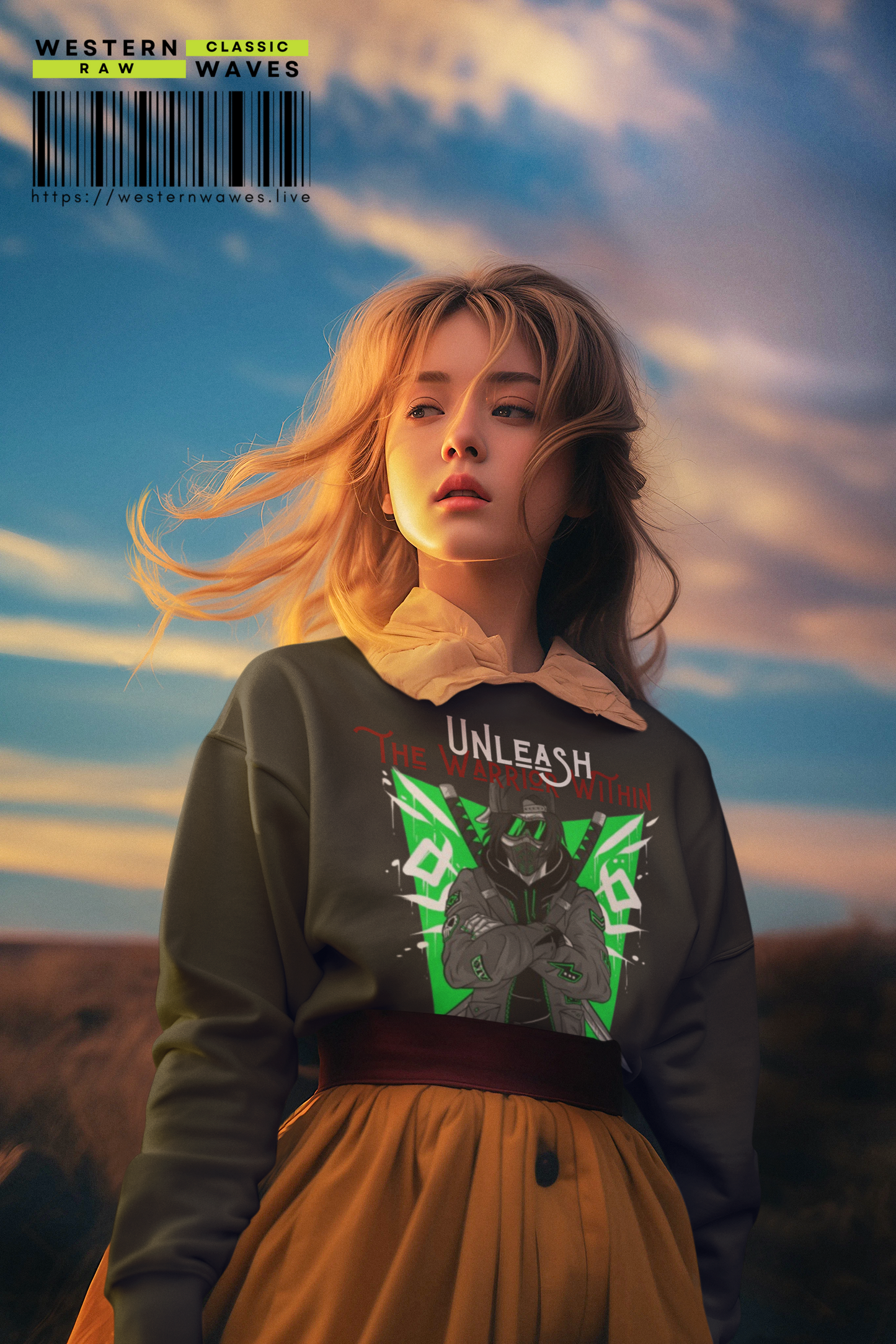Kids Sweatshirt_ N3+ Series KIDSSS PT2WW002_ Limited Edition by WesternWaves: