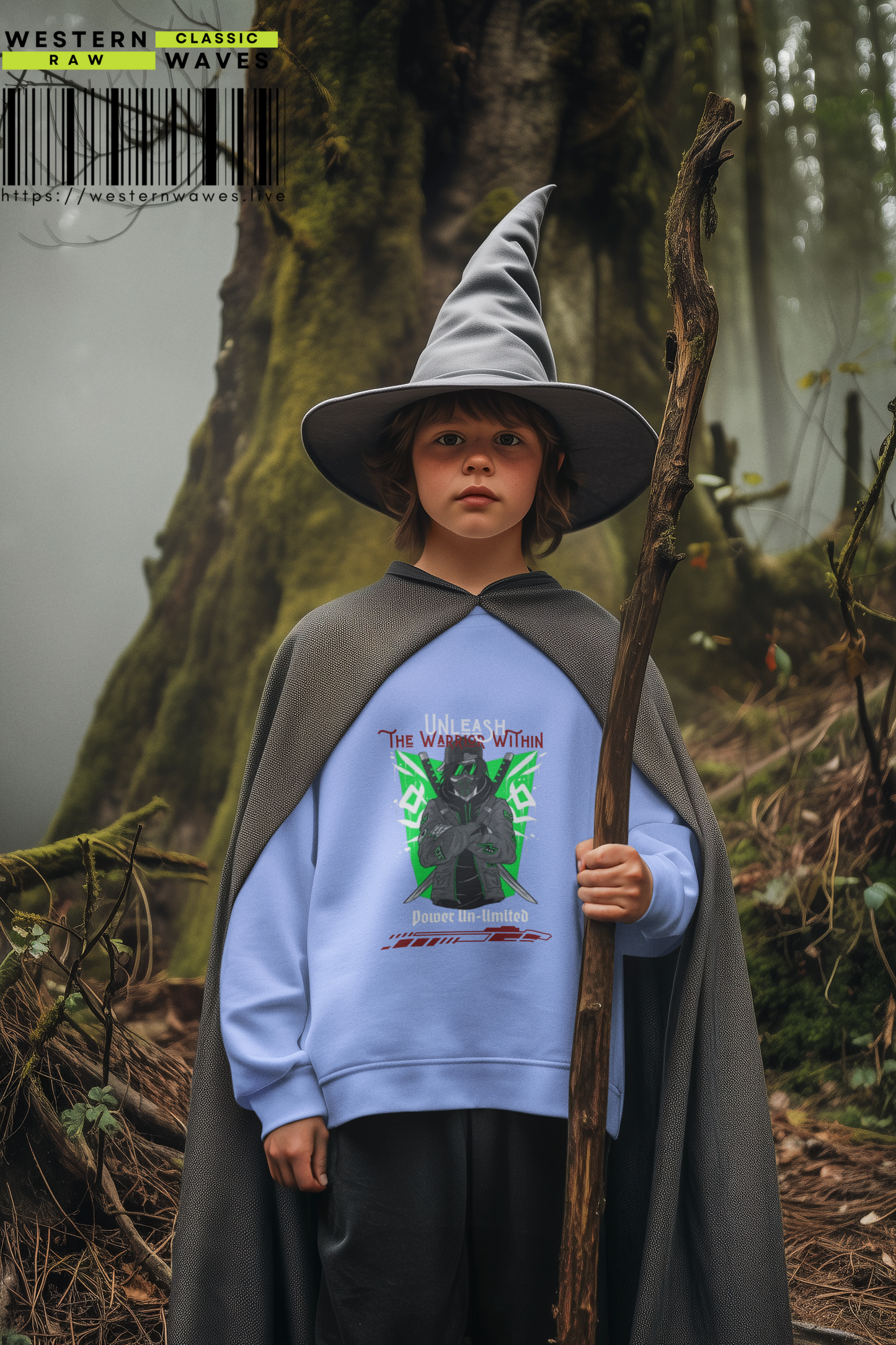 Kids Sweatshirt_ N3+ Series KIDSSS PT2WW002_ Limited Edition by WesternWaves: