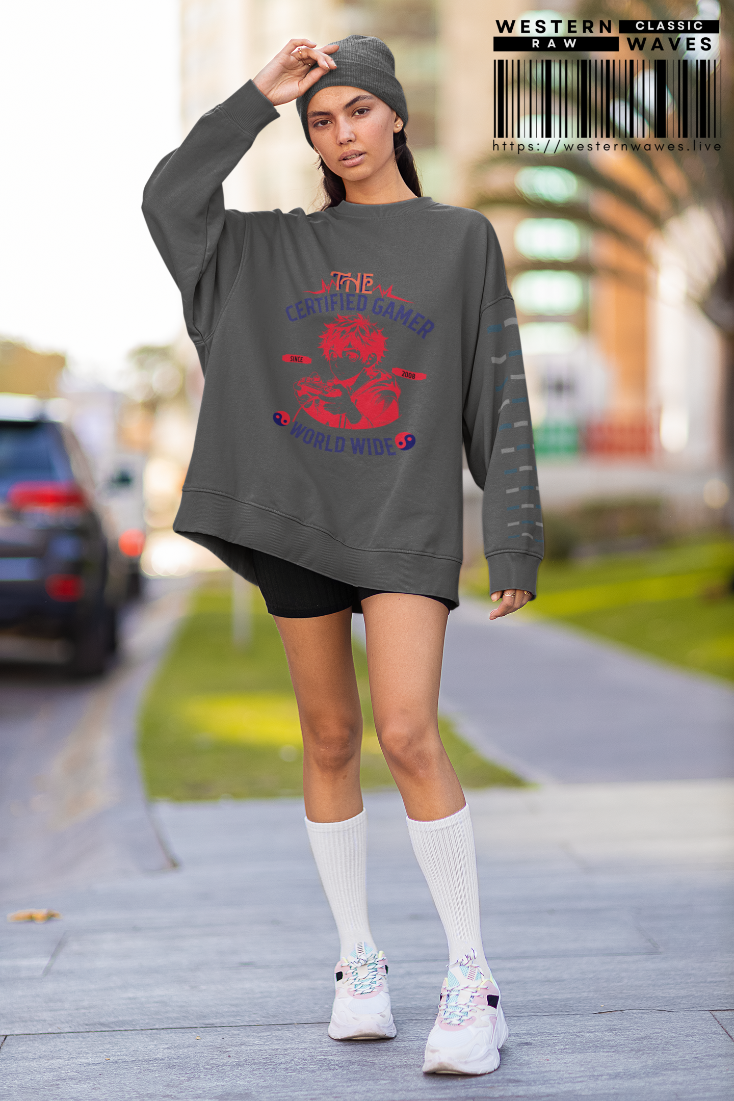 Youth Crewneck Sweatshirt_ N2+ Series YCNSS PT2WW004_ Limited Edition Perfect Companion for the School, Sports & Casual hangouts by WesternWaves: