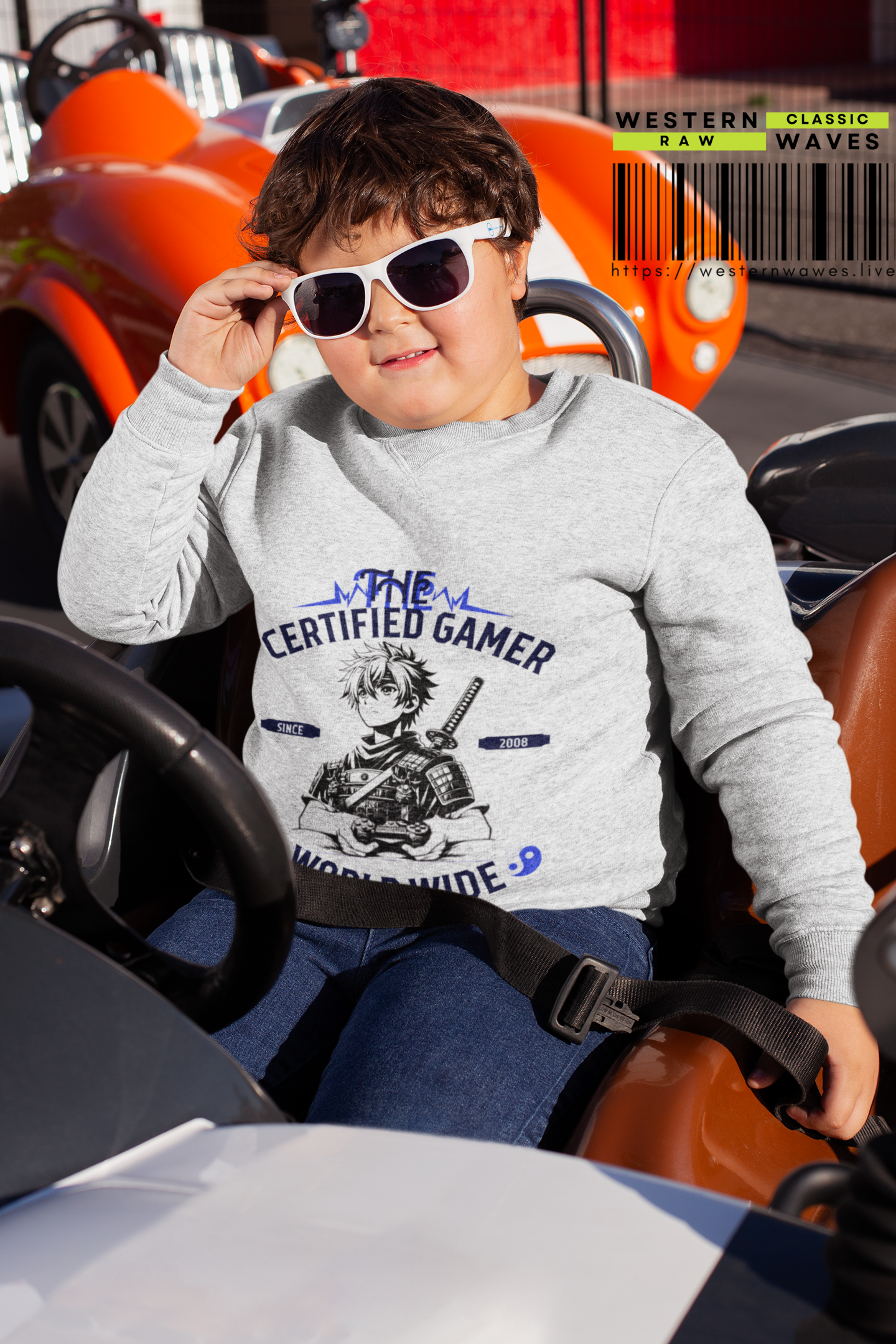 Youth Crewneck Sweatshirt_ N2+ Series YCNSS PT2WW004_ Limited Edition Perfect Companion for the School, Sports & Casual hangouts by WesternWaves: