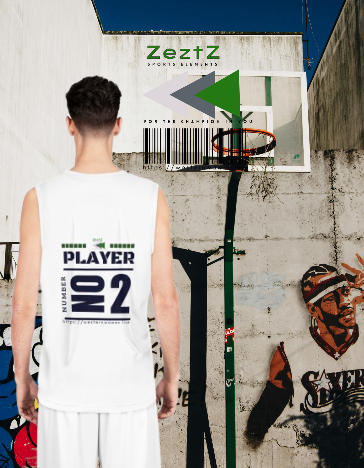 Unisex Basketball Jersey (AOP)_ N3+ Series USBBJ PT2WW004_ Limited Edition Urban Swish Basketball Jersey, Under ‘Zeztz’ Brand Sports Elementz by WesternWaves: