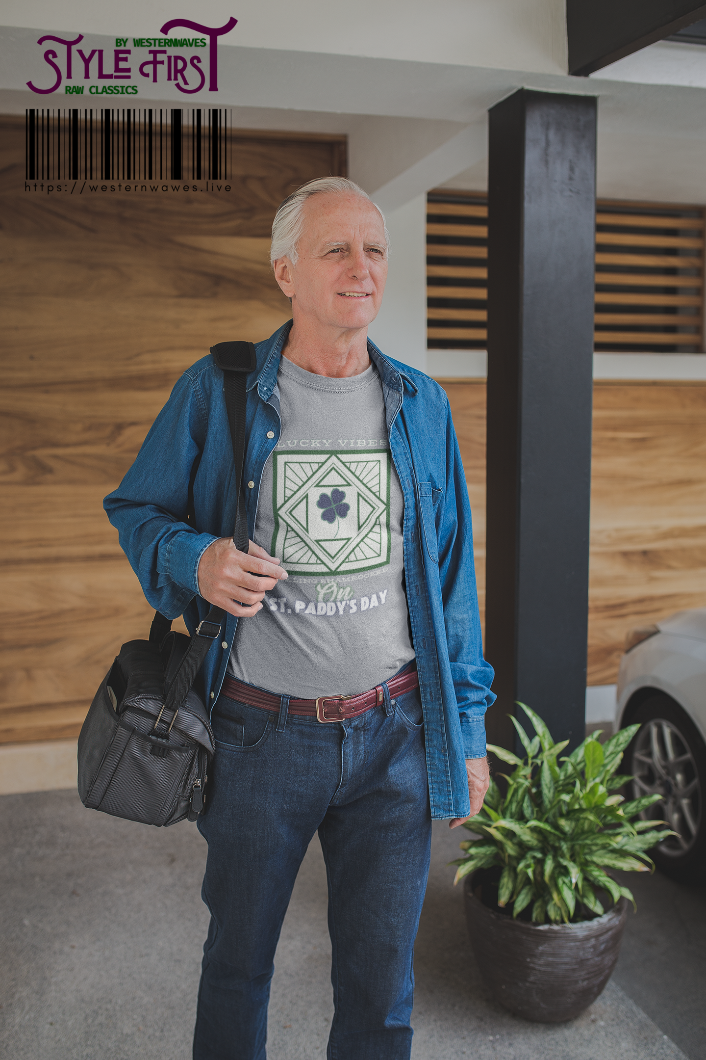 Men's Very Important Tee_ N3+ Series MVITEE PT2WW001_ Limited Edition Paddy's Day Vibrations by WesternWaves: