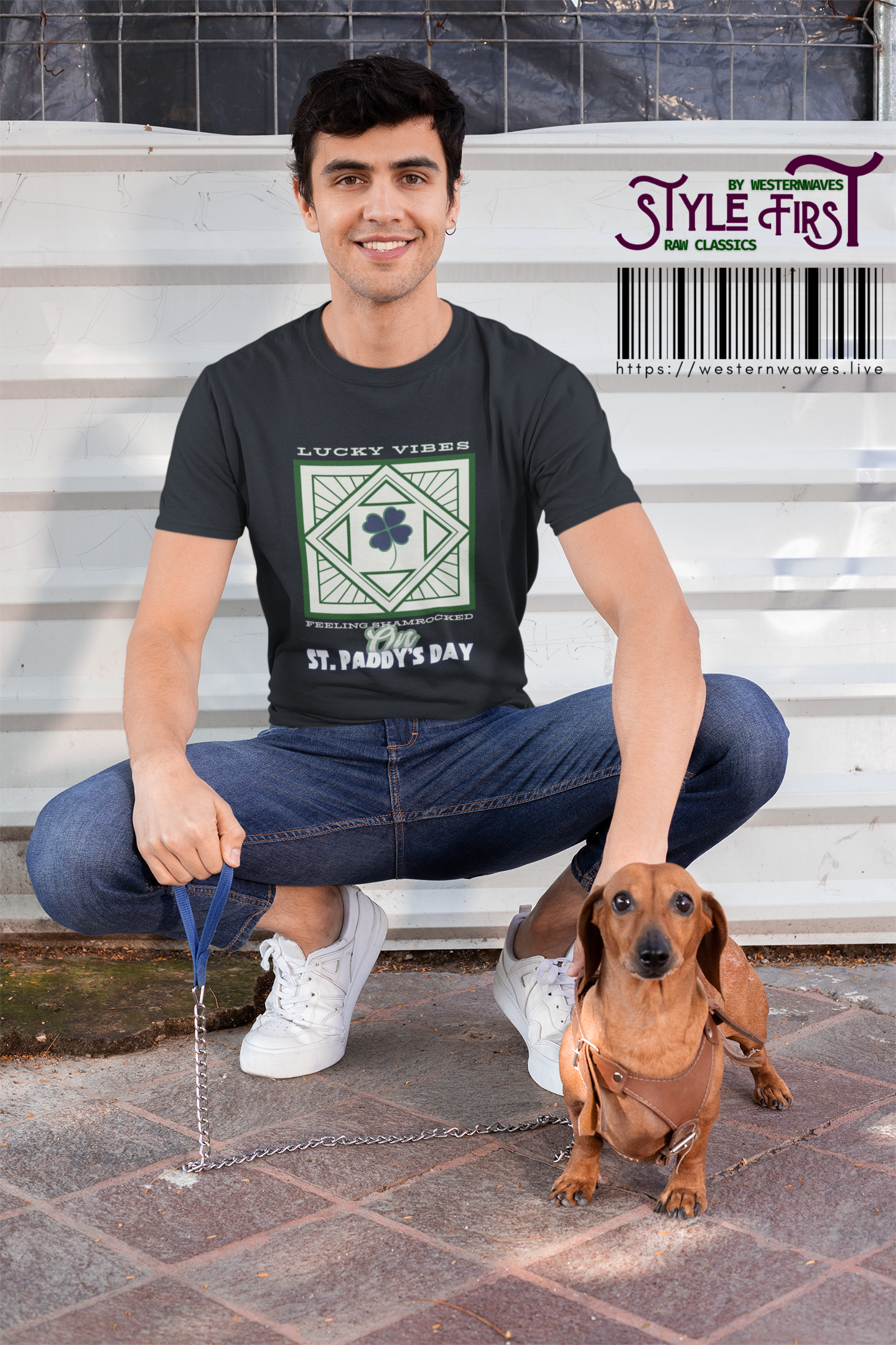 Men's Very Important Tee_ N3+ Series MVITEE PT2WW001_ Limited Edition Paddy's Day Vibrations by WesternWaves: