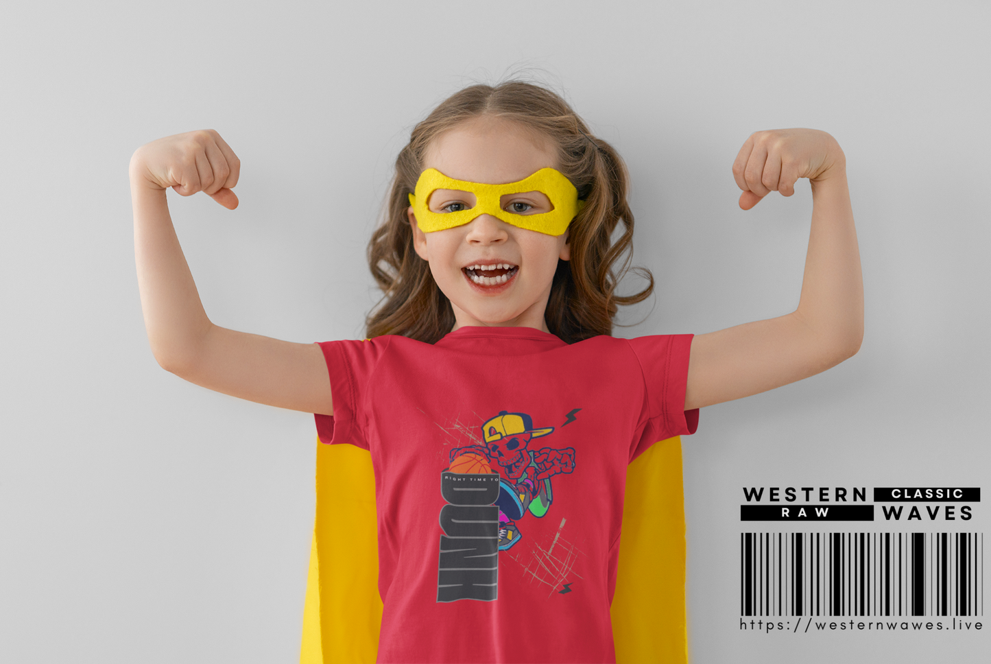 Kids Heavy Cotton™ Tee_ N2+ Series KHCT PT2WW008_ Limited Edition Durable Comfort for Every Adventure by WesternWaves: