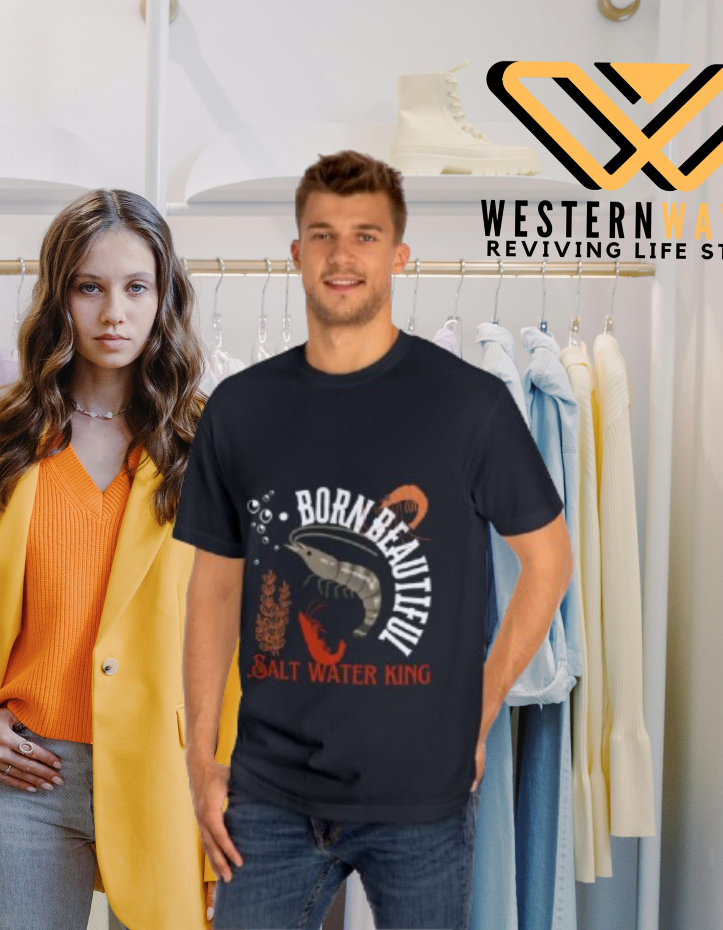 Unisex Classic Tee_ N2+ Series USCT PT2WW004_ Limited Edition Timeless Comfort & Effortless Style by WesternWaves: