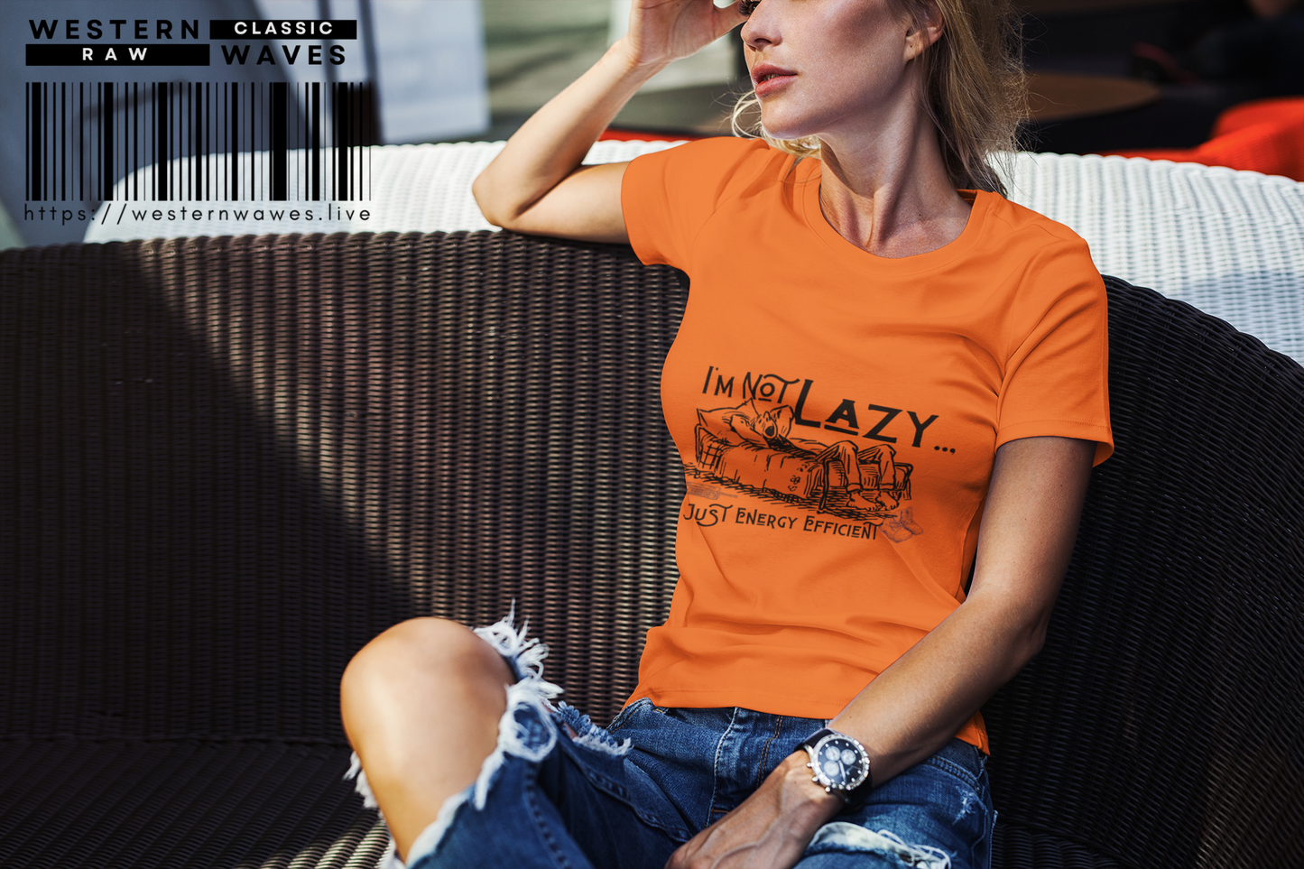 Unisex Cotton Crew Tee_ N4+ Series USCCTEE PT2WW001_ Limited Edition High Quality Print Statement by WesternWaves: