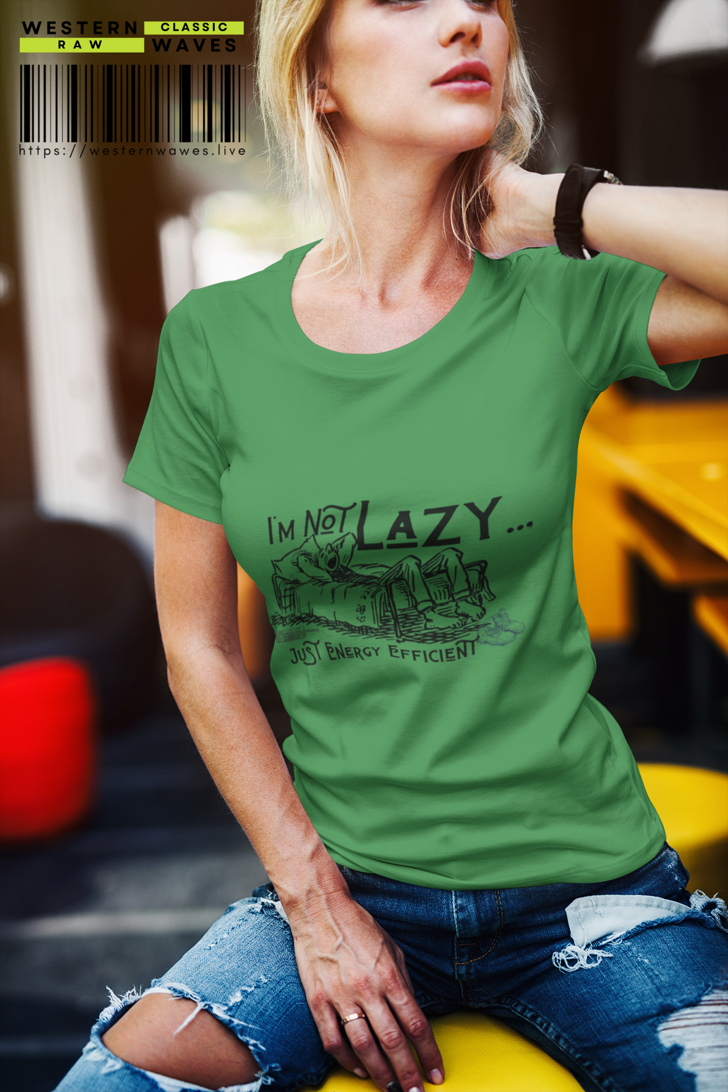 Unisex Cotton Crew Tee_ N4+ Series USCCTEE PT2WW001_ Limited Edition High Quality Print Statement by WesternWaves: