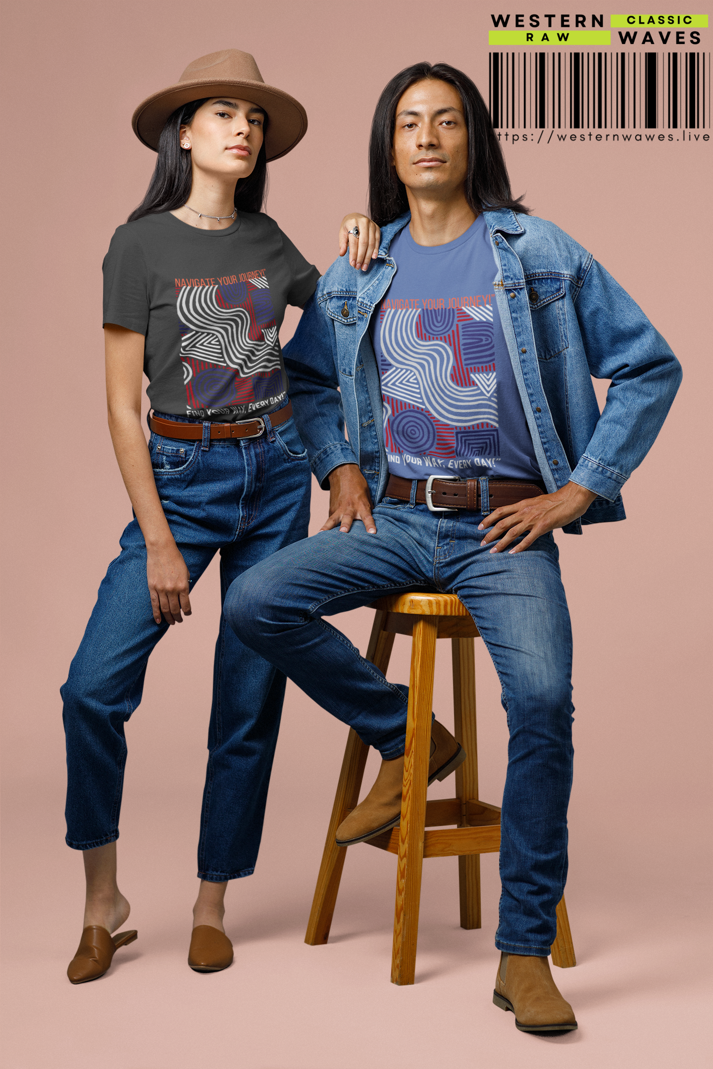 Unisex Ultra Cotton Tee_ Classic Comfort Unleashed_ N2+ Series USUCTEE PT2WW005_ Limited Edition Maximum Comfort & Style by WesternWaves: