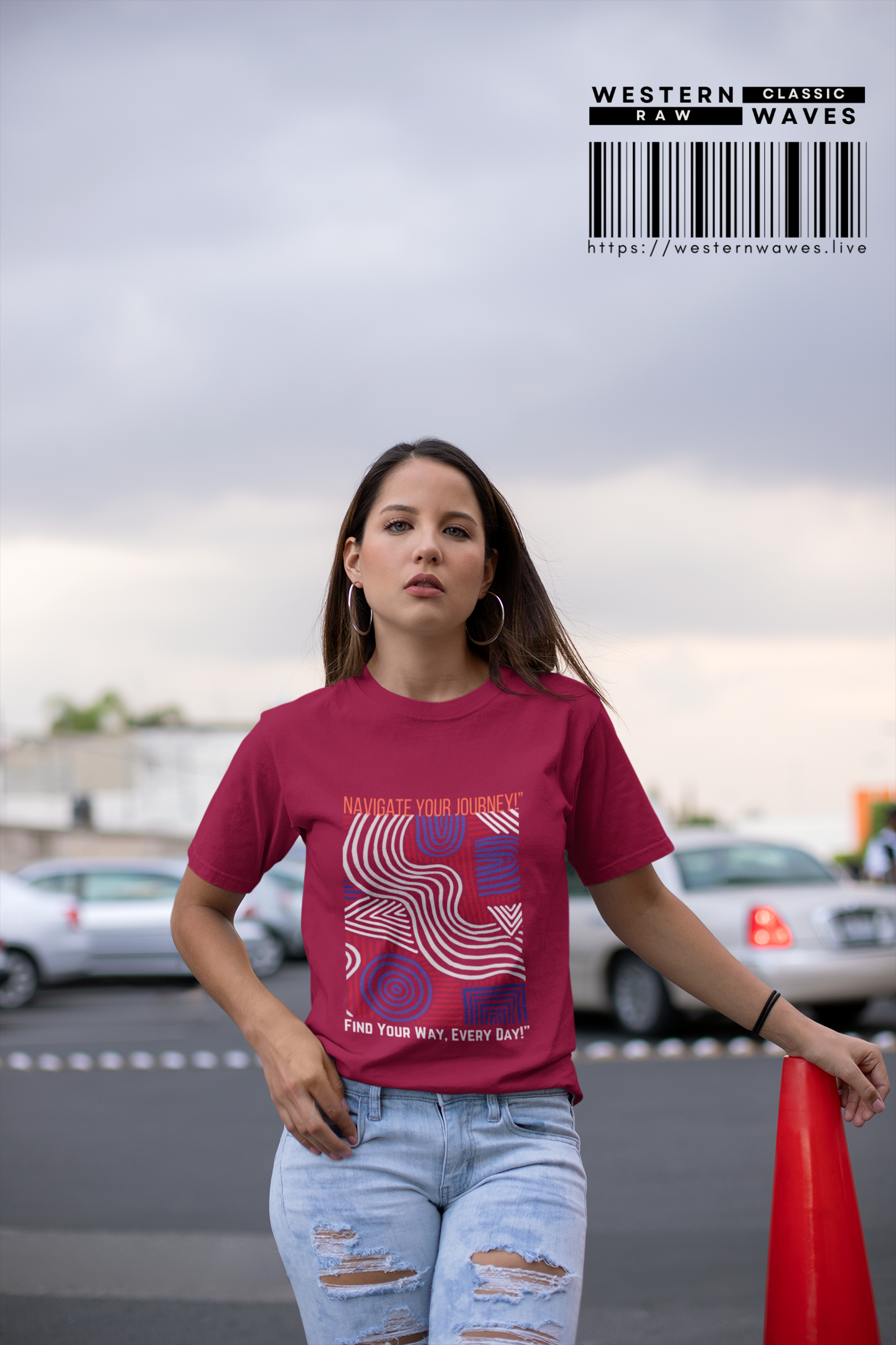 Unisex Ultra Cotton Tee_ Classic Comfort Unleashed_ N2+ Series USUCTEE PT2WW005_ Limited Edition Maximum Comfort & Style by WesternWaves: