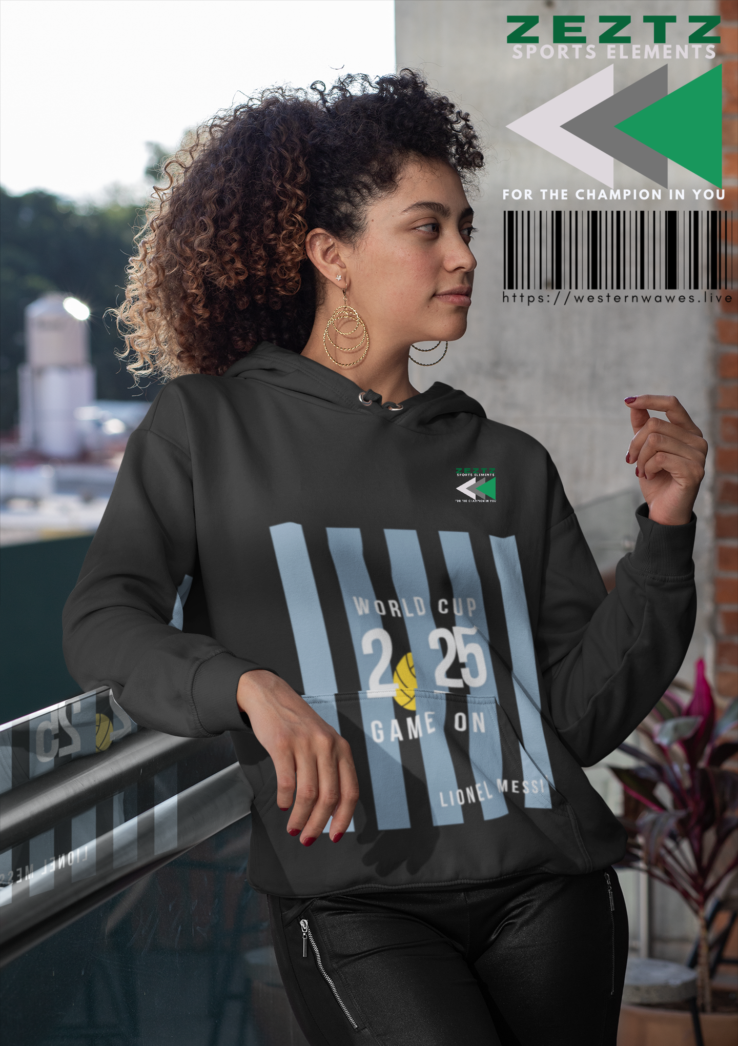 Unisex Hooded Sweatshirt_ Series N7+ USHSS PT2WW001_ Limited Edition by WesternWaves: