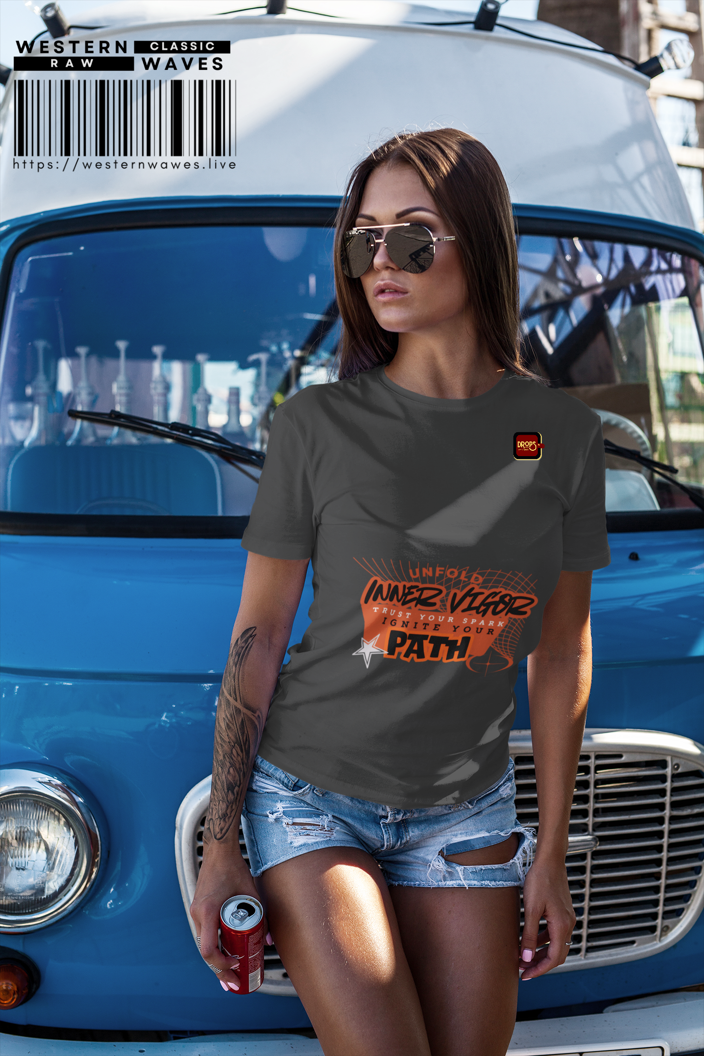 Inspirational Unisex Ultra Cotton Tee_ N6+ Series IPUSUCTEE PT2WW001_ Limited Edition by WesternWaves: